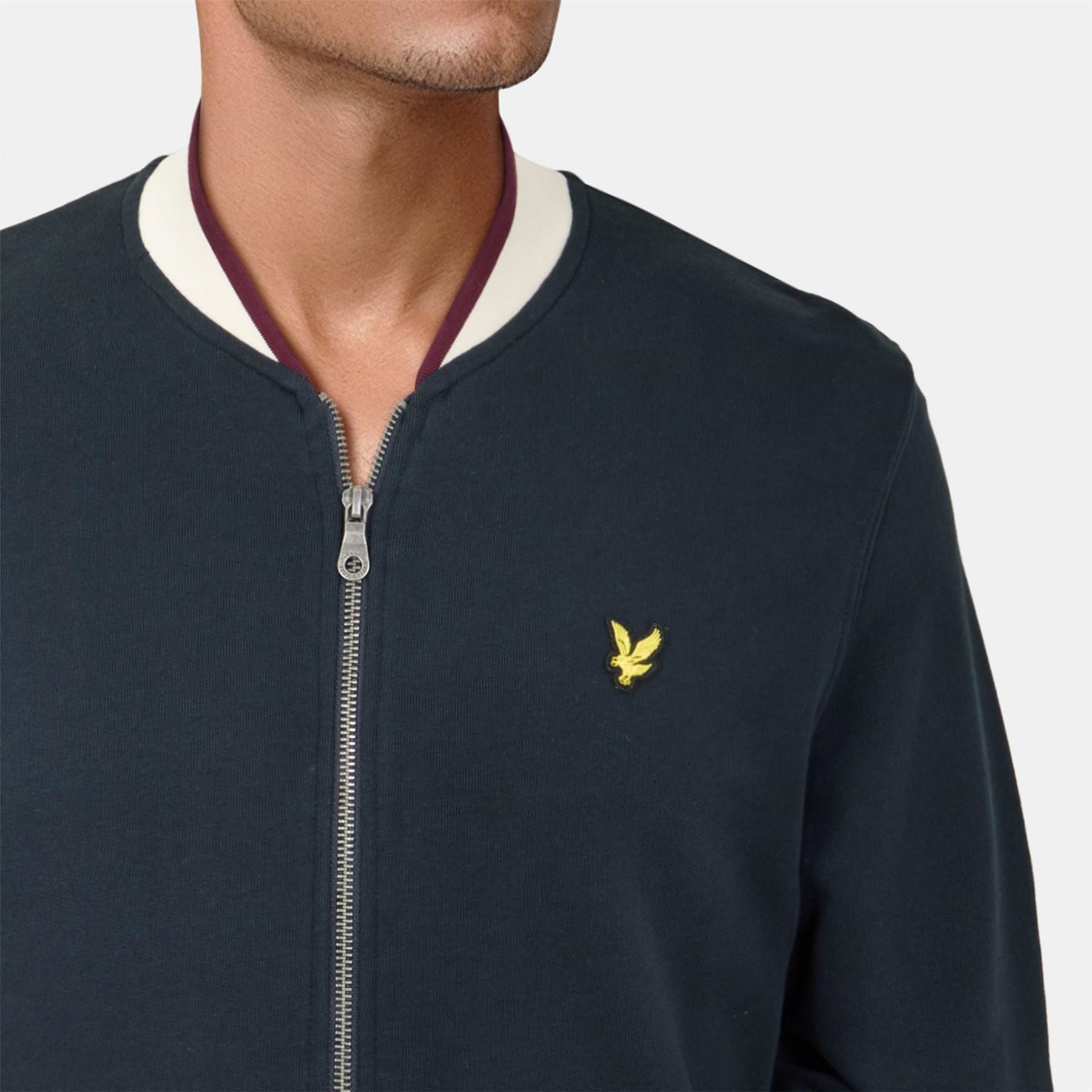 Lyle and Scott Ribbed Cuff Bomber Jacket
