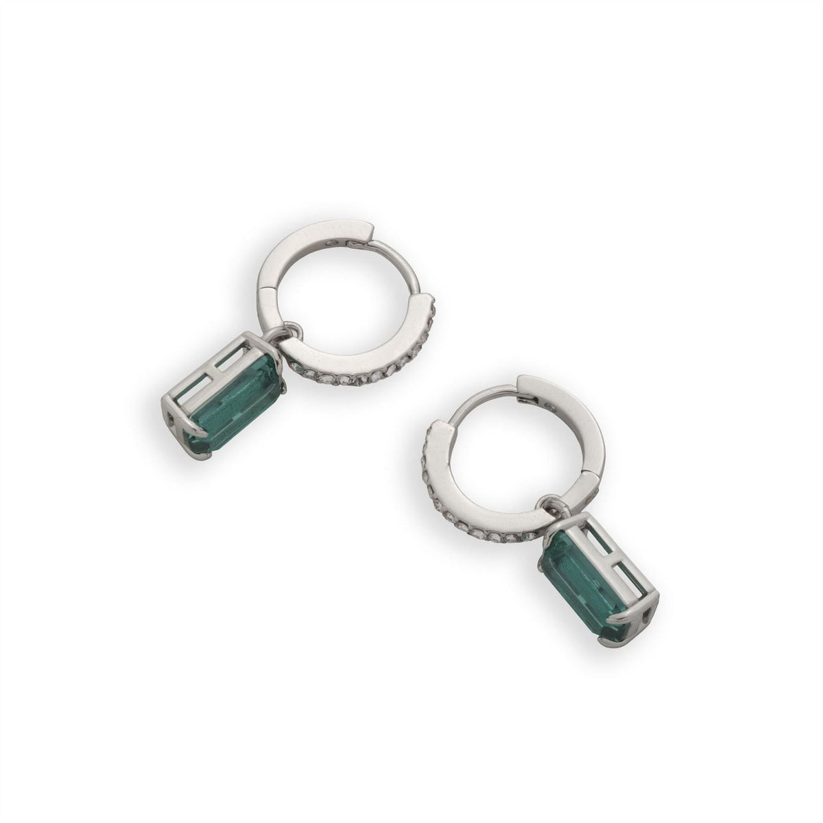 Lauren by Ralph Lauren Ralph Lauren Pave Huggie Hoop Earrings