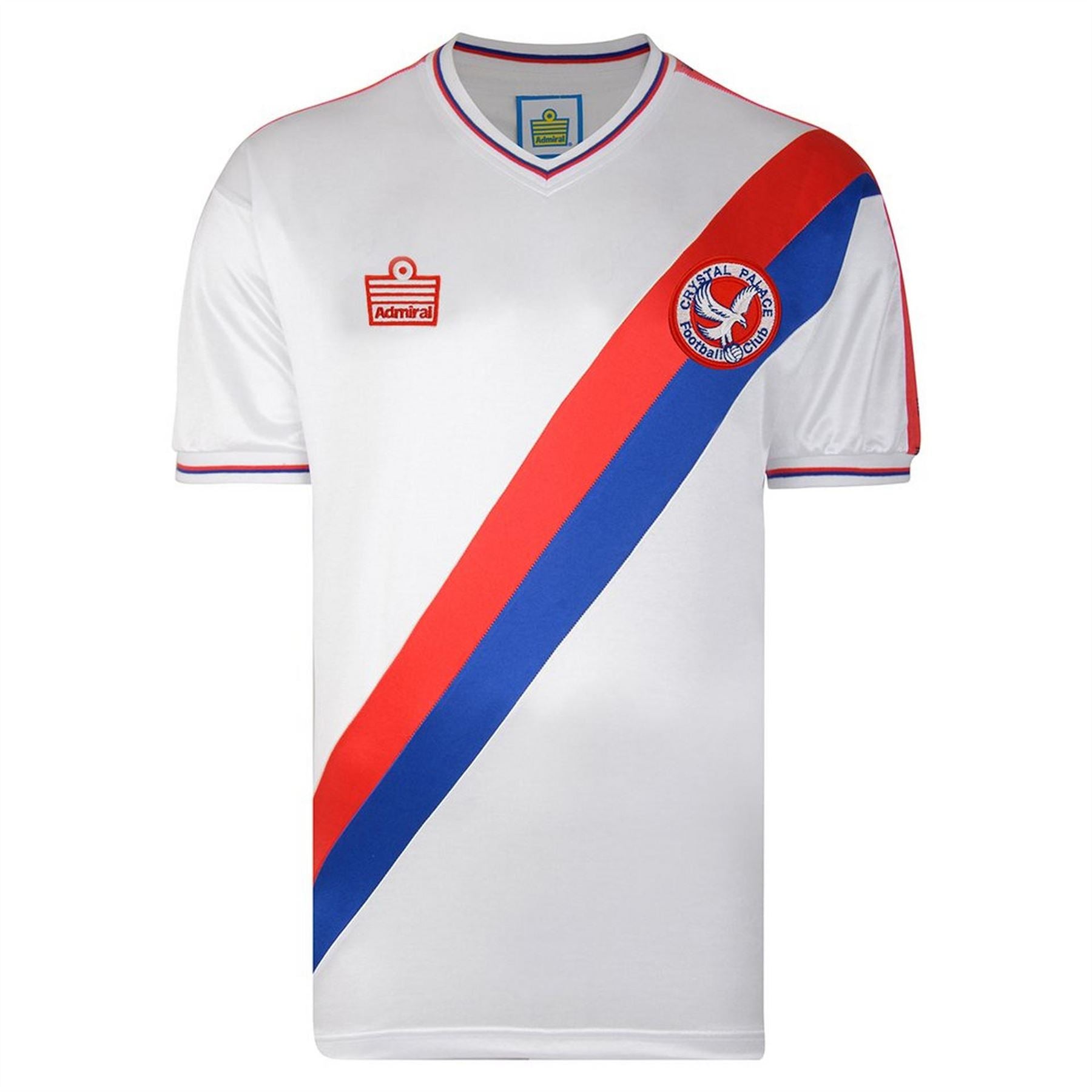 Score Draw Retro Away V-Neck Short Sleeve Jersey Shirt