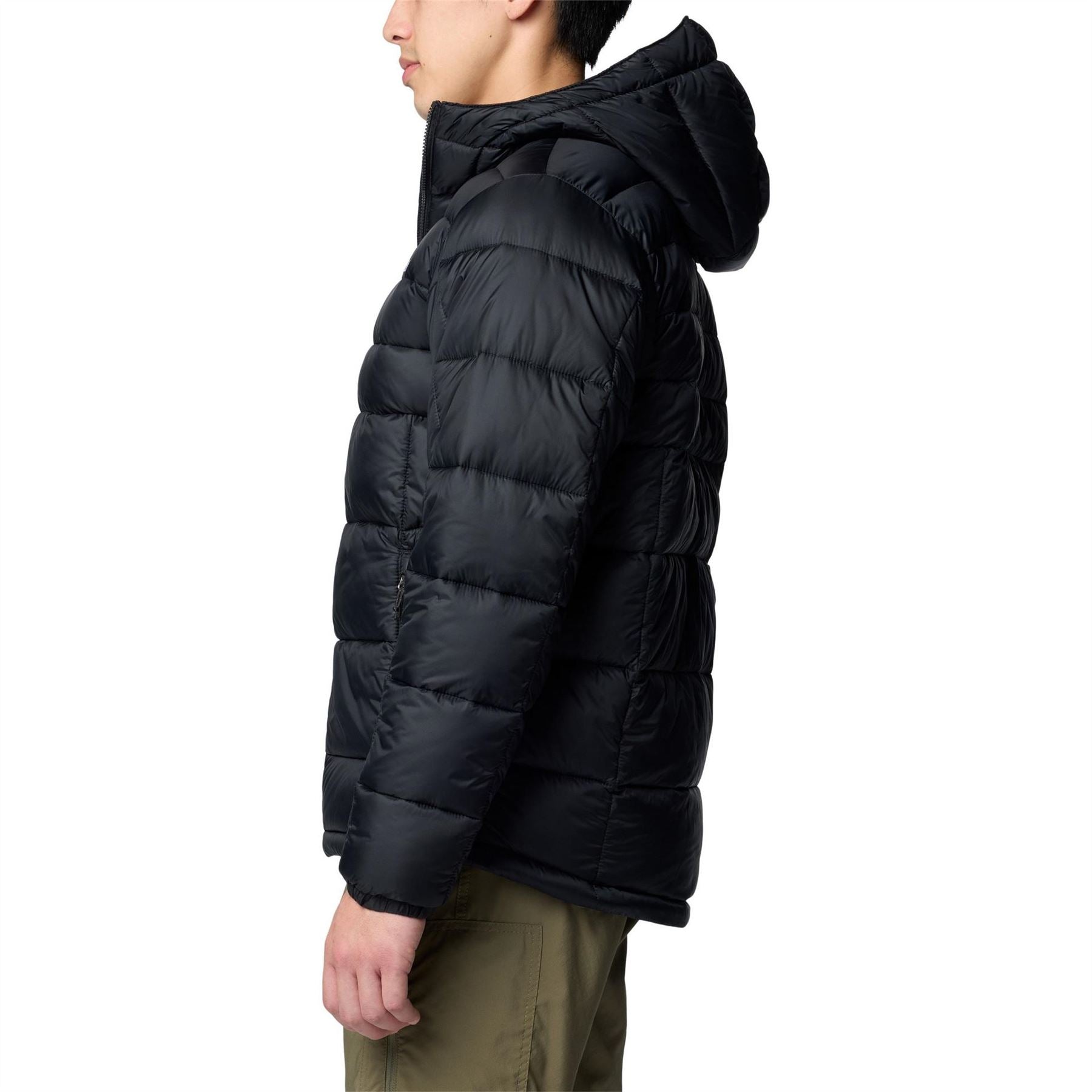 Columbia Buck Butte Hooded Solid Patterned Puffer Jacket
