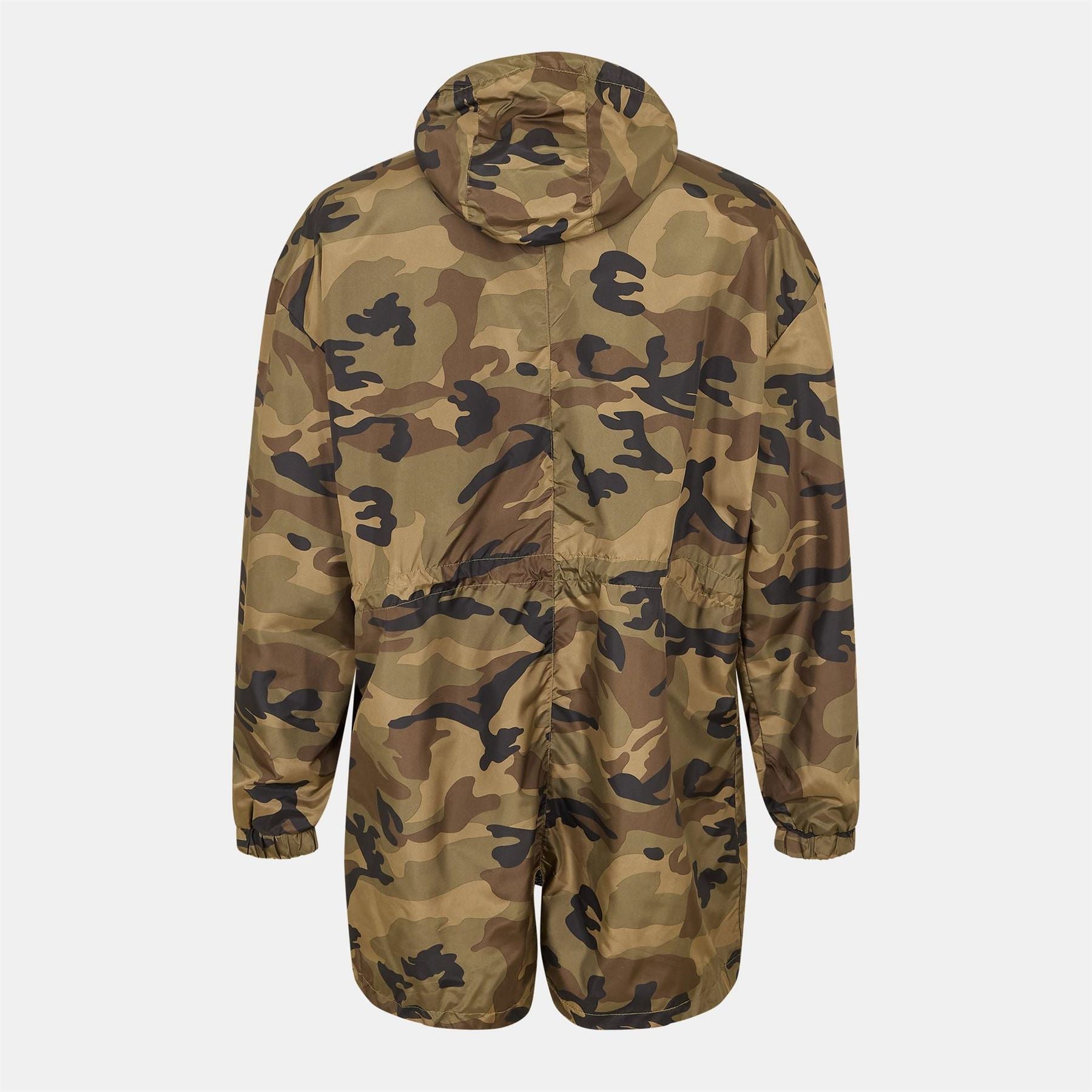 Brave Soul Camo Print Oversized Parka