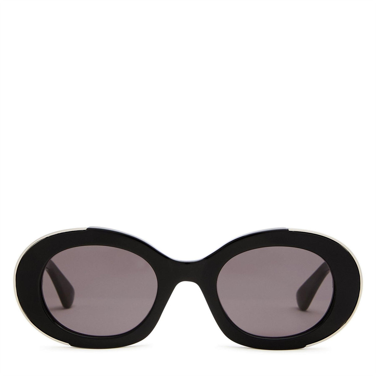 Alexander McQueen W Oval Silver Rim sg
