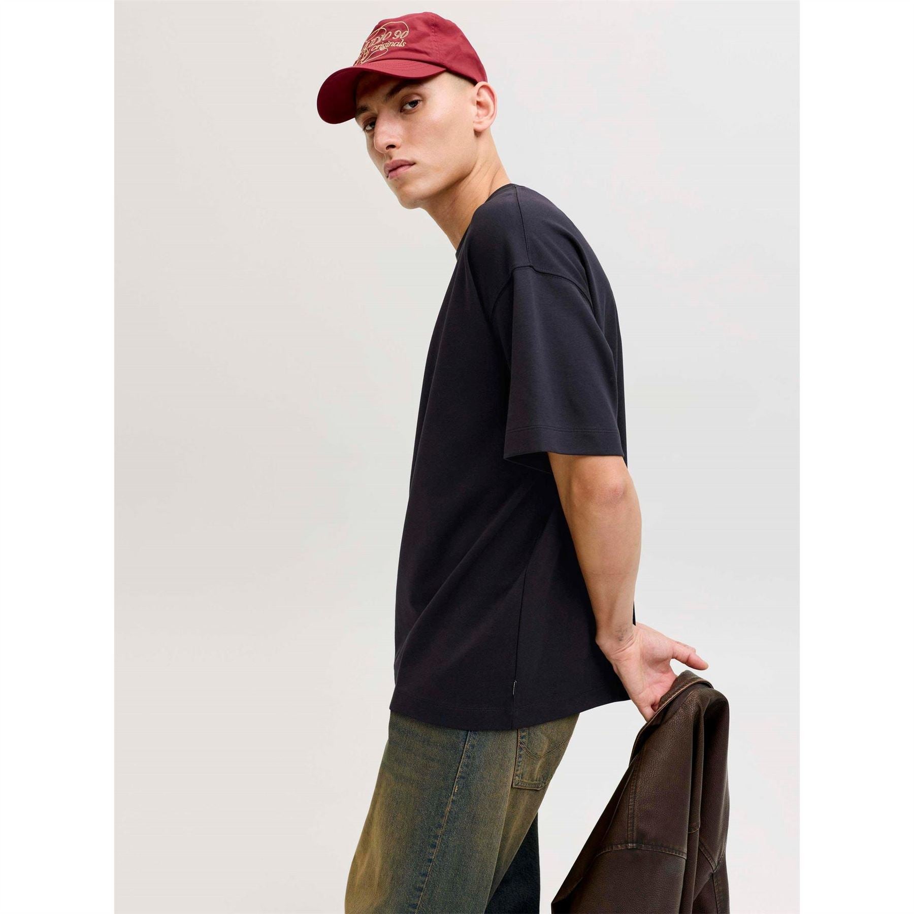Jack and Jones Barron Oversized Crew Neck Short Sleeve Jersey T-Shirt