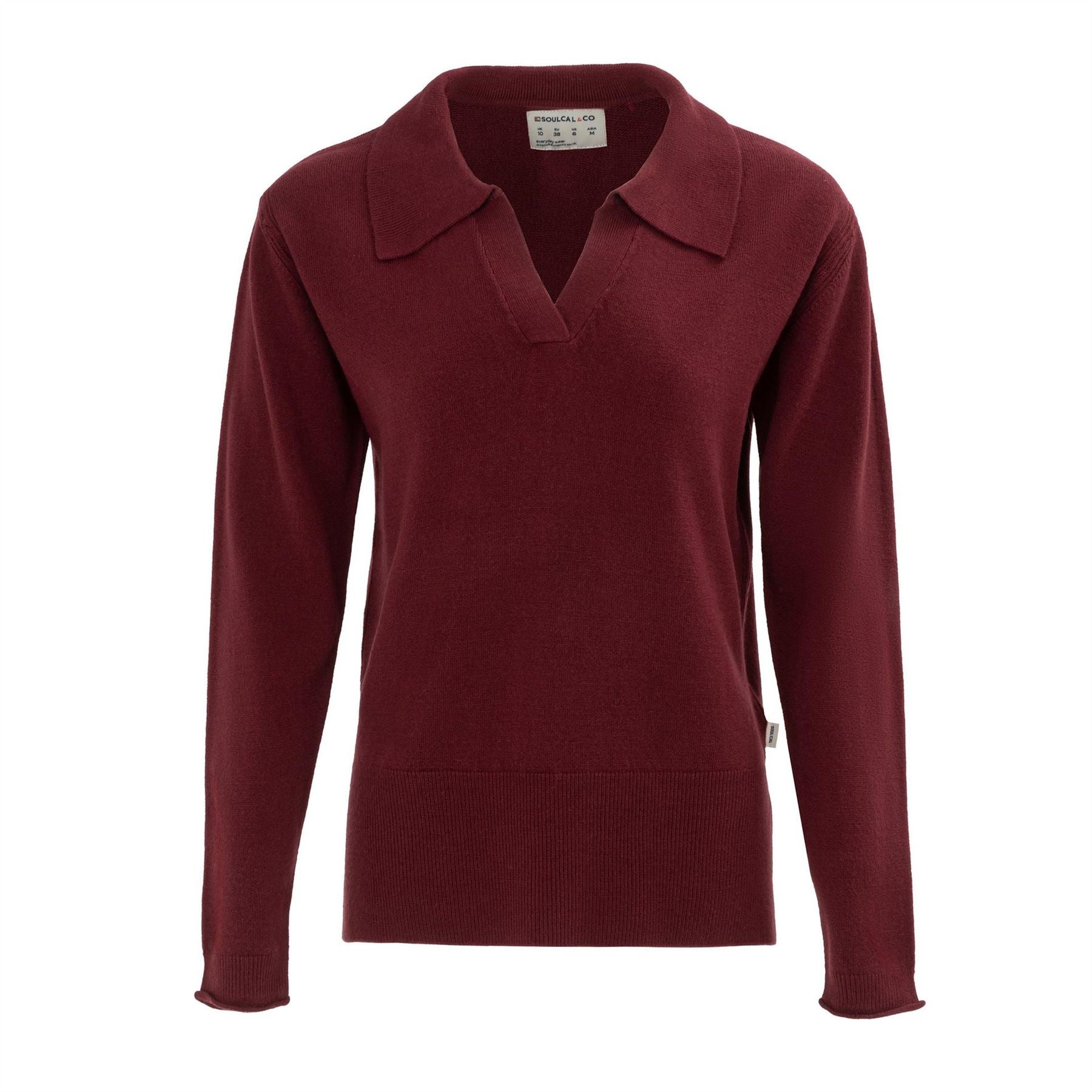 SoulCal Cal Women Long Sleeve Polo Jumper
