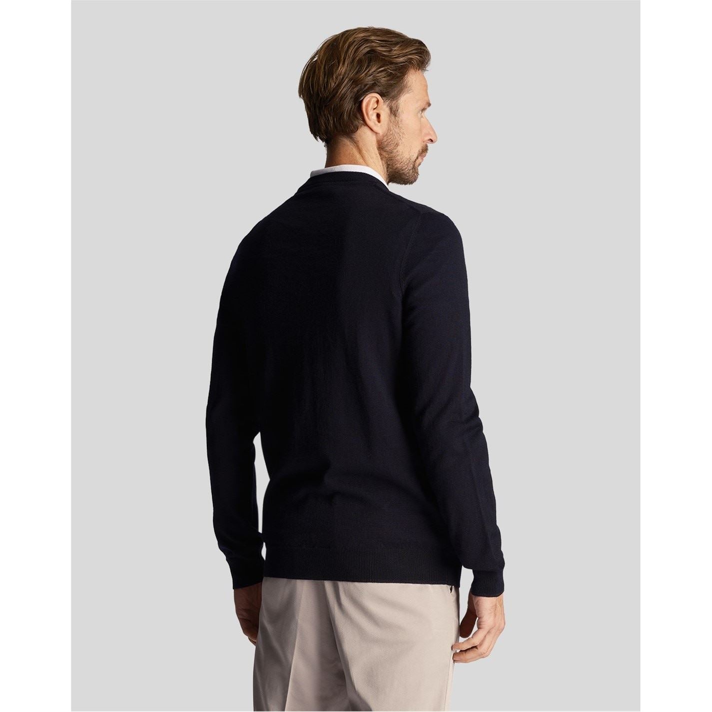 Lyle and Scott Crew Neck Regular Fit Long Sleeve Sweater