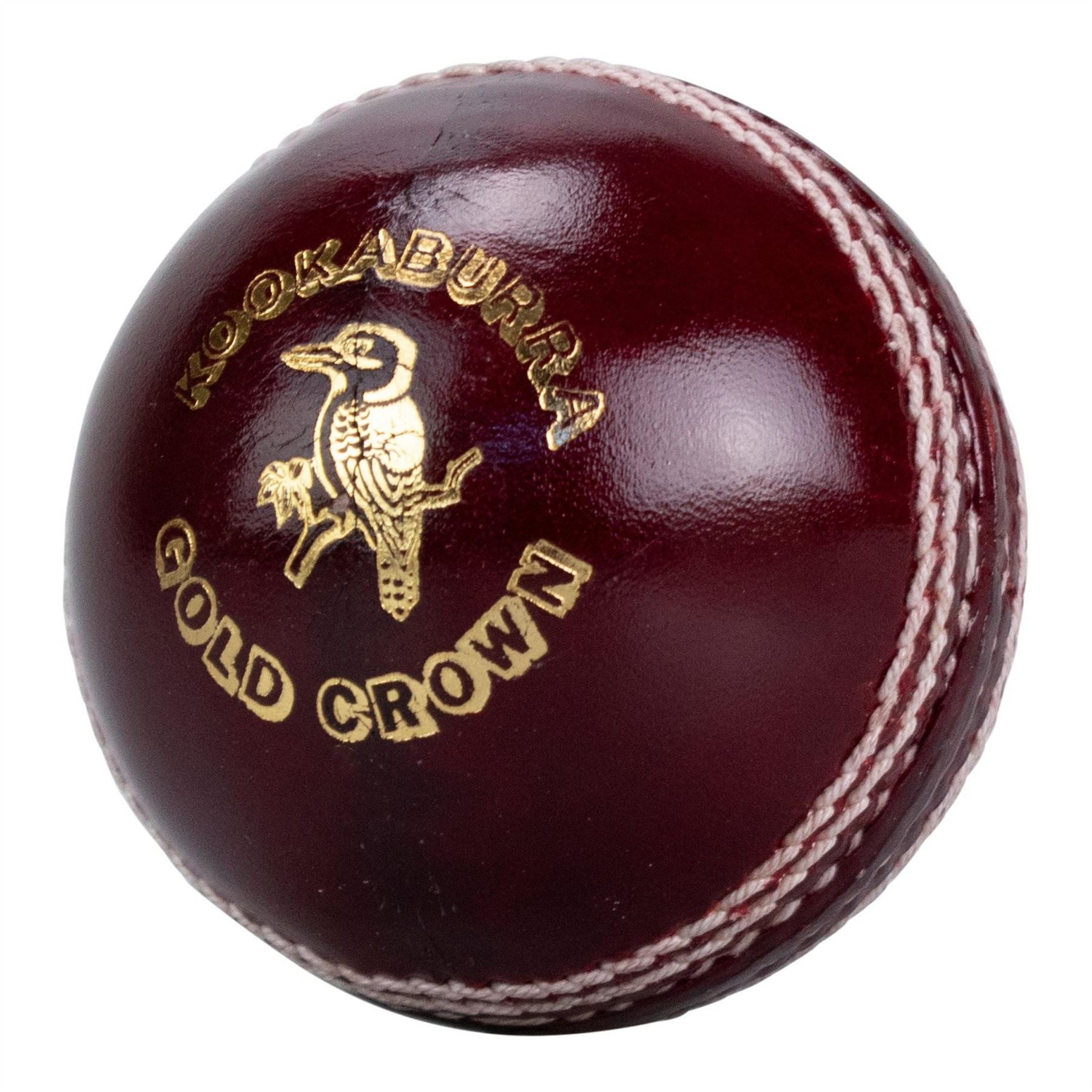 Kookaburra Sport Gold Crown Leather Cricket Ball   Youth Size