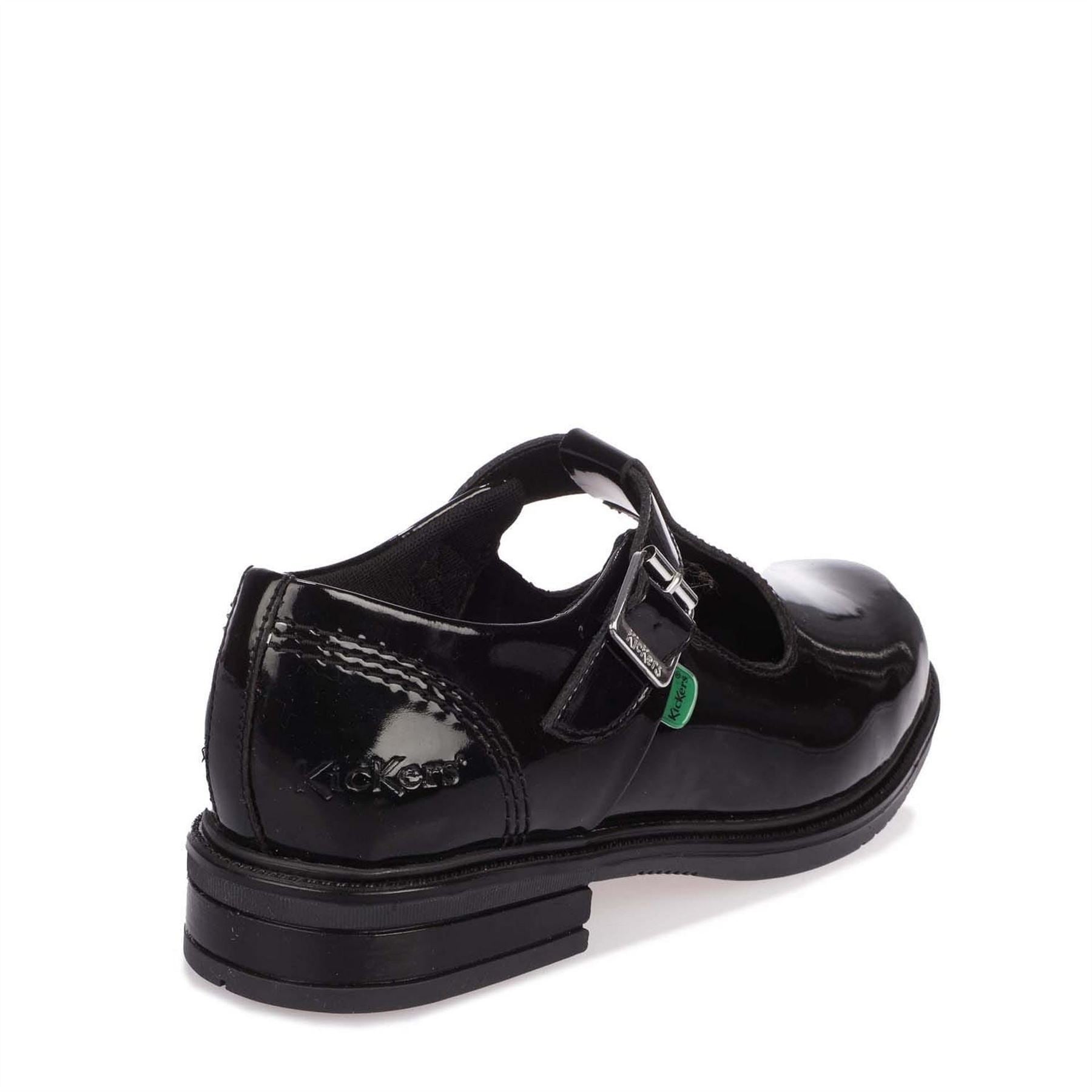 Kickers T Bar Patent Shoe