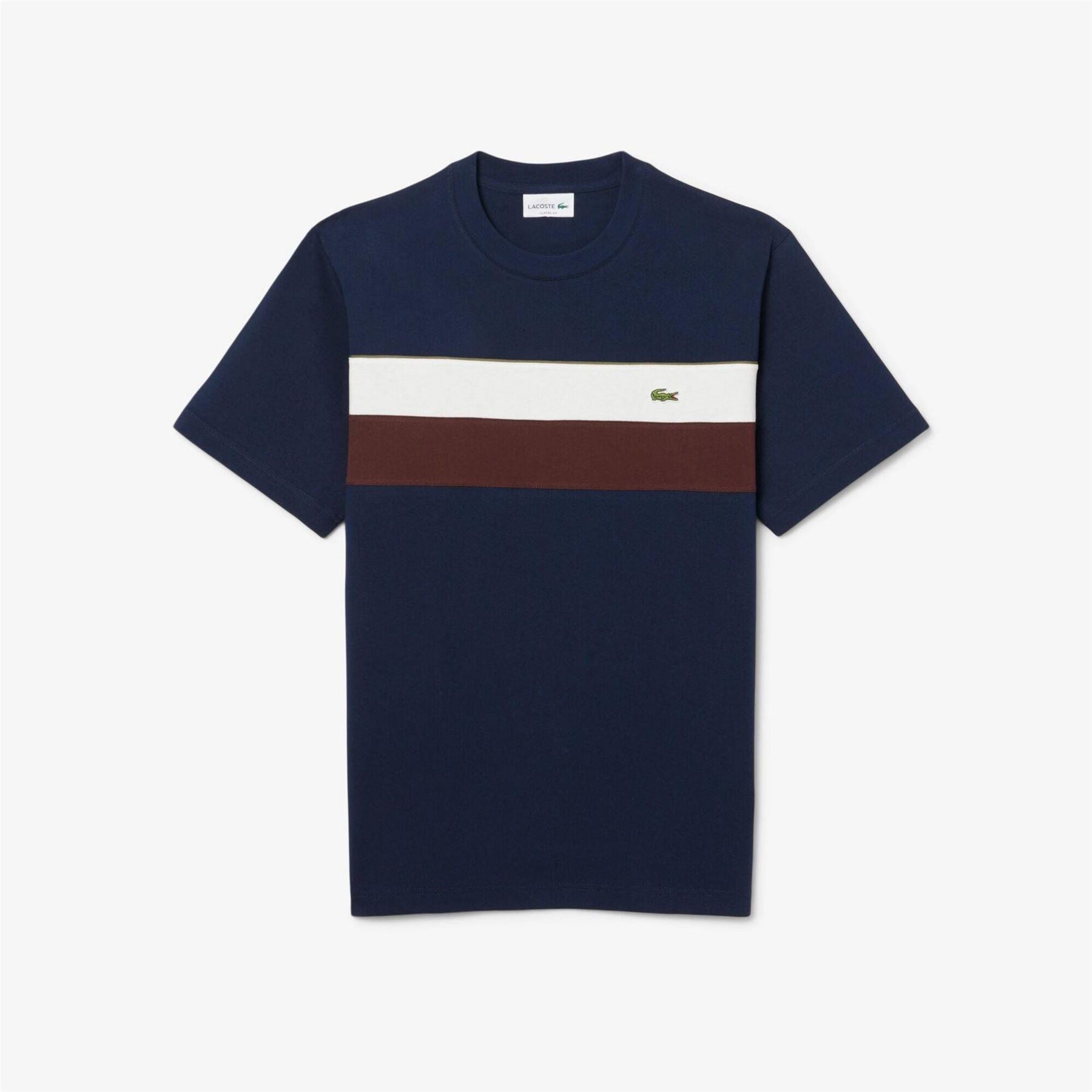 Lacoste Crocodile Print Regular Fit Crew Neck T-Shirt