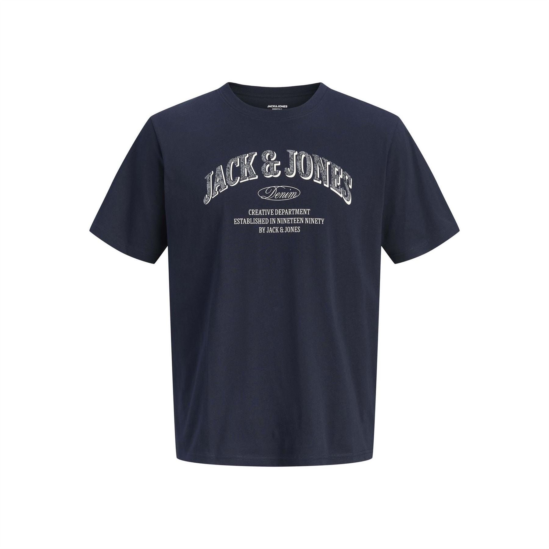 Jack and Jones Denver Wordmark Graphic Crew Neck Short Sleeve T-Shirt