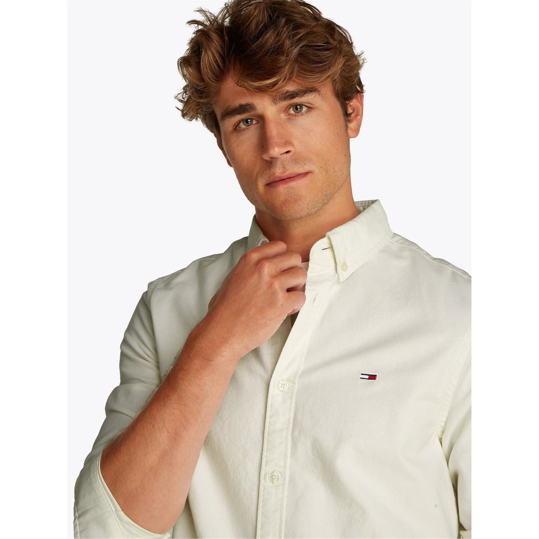Tommy Jeans Regular Fit Oxford Long Sleeve Shirt