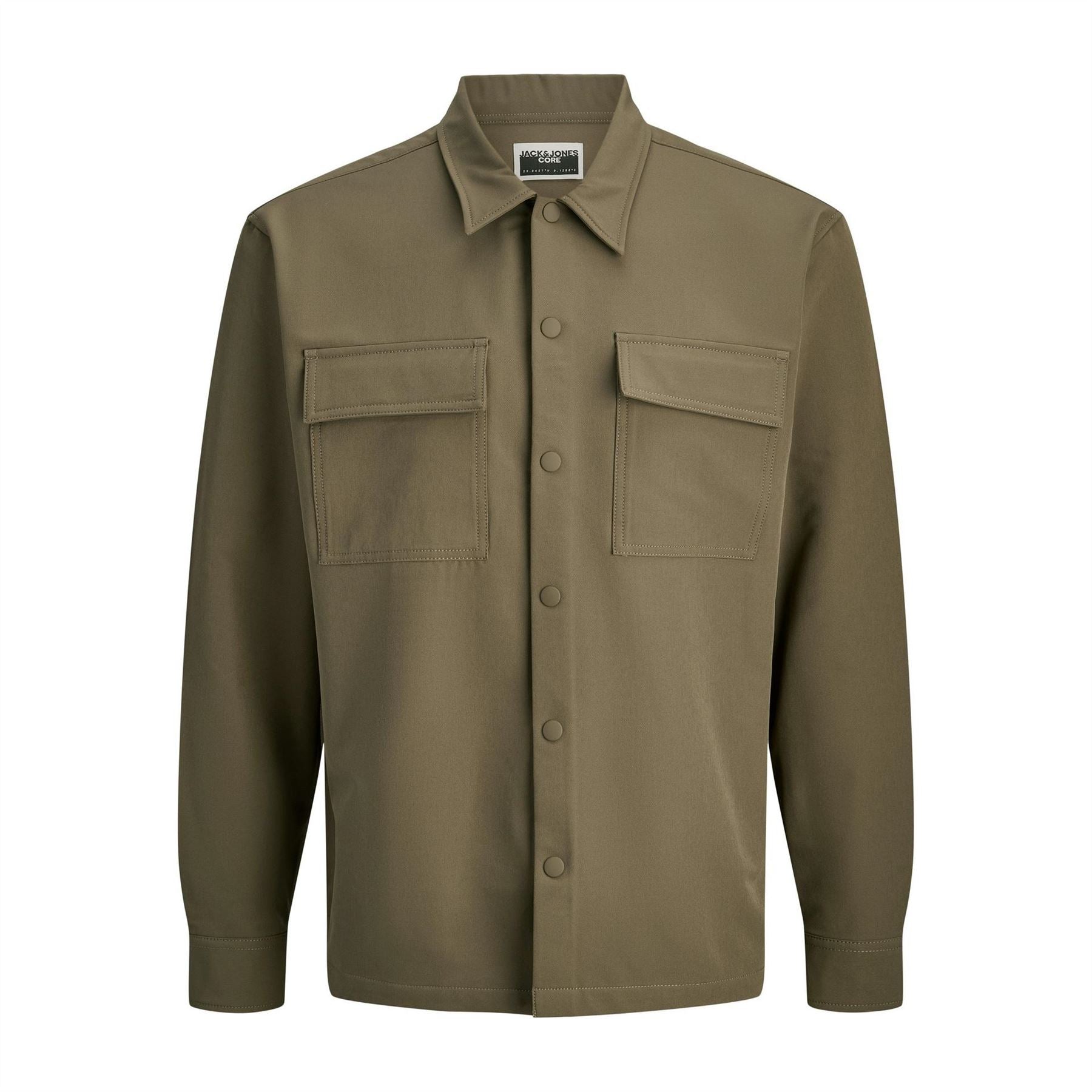 Jack and Jones Commute Regular Fit Collared Neck Long Sleeve Shirt