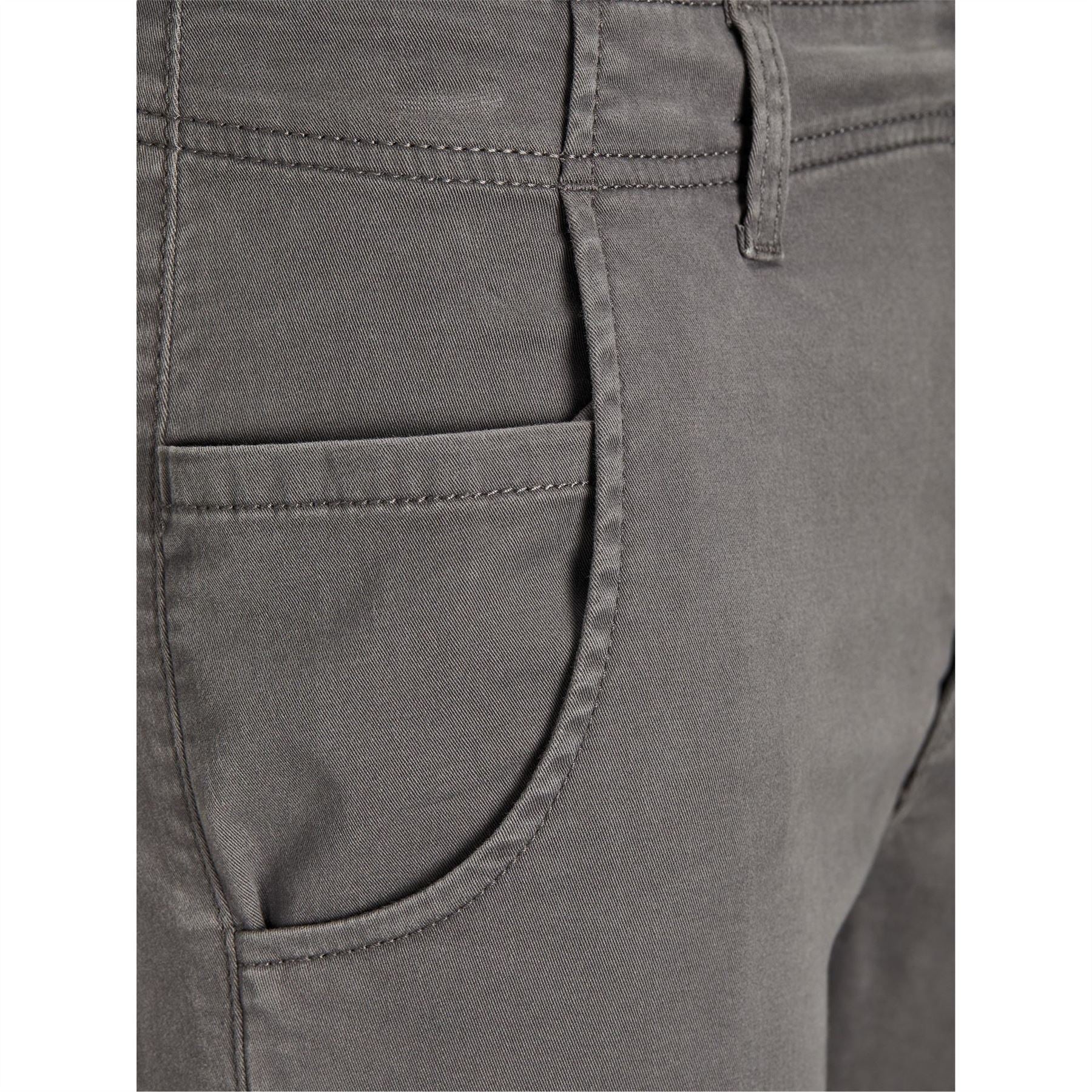 Jack and Jones Solid Patterned Cuffed Cargo Pants