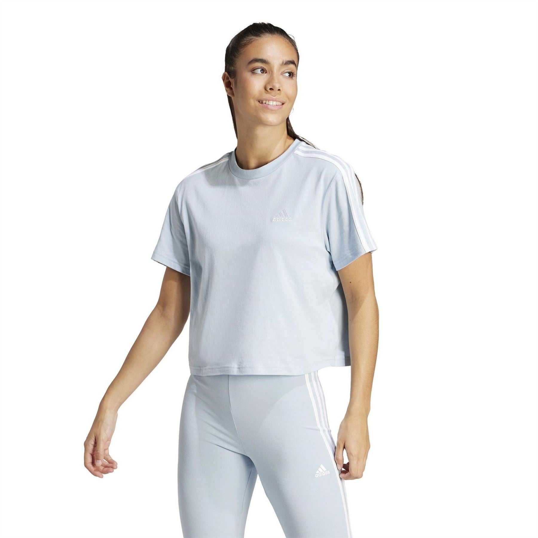 adidas Womens 3s Crop T-Shirt
