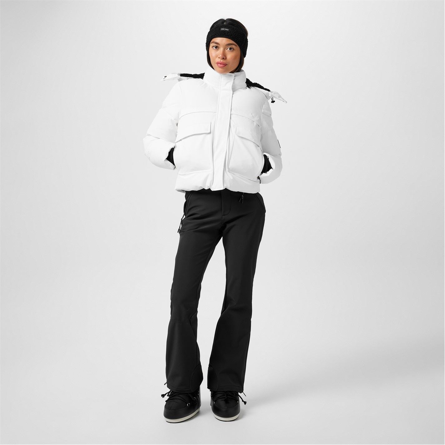 Jack Wills Cropped Hooded Ski Jacket