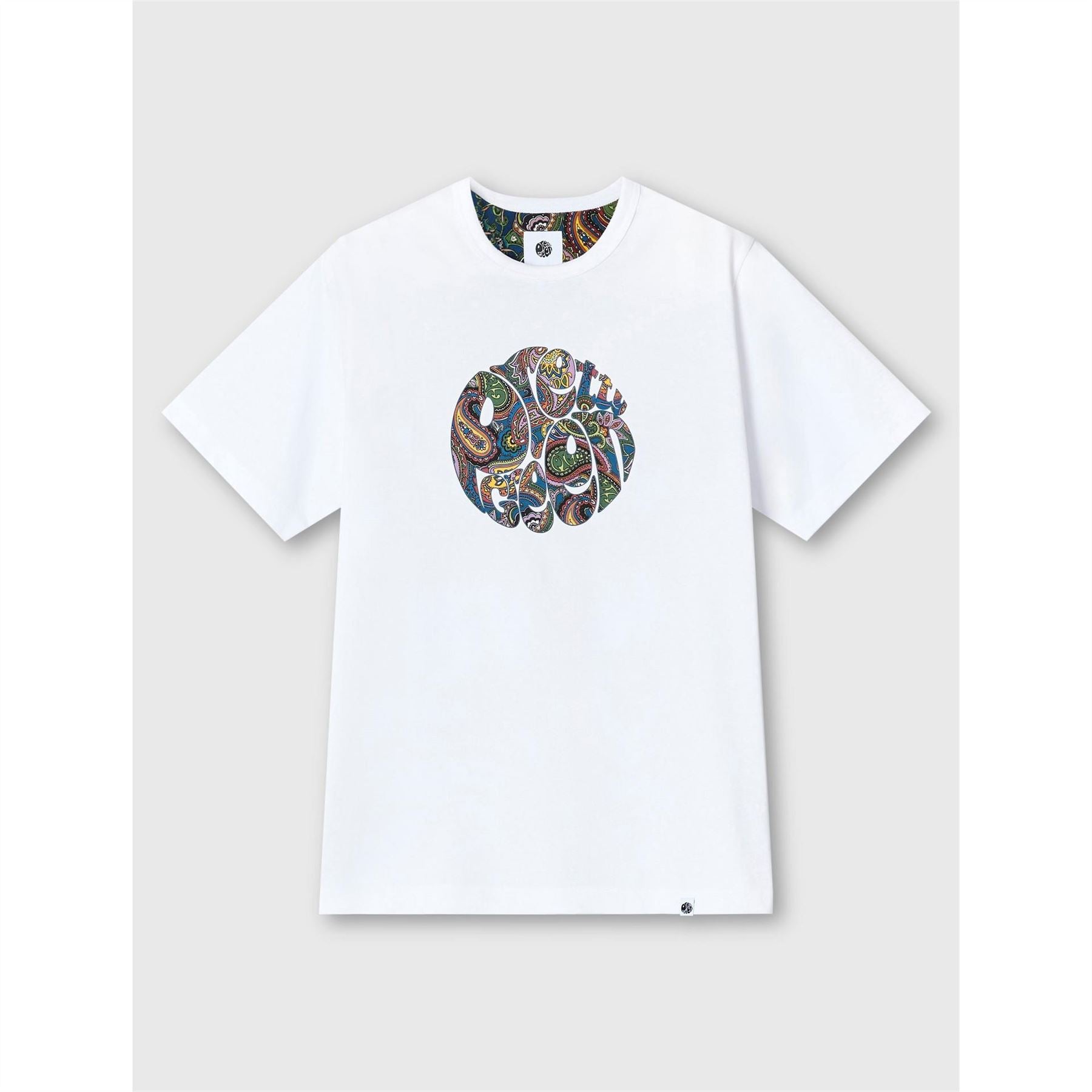 Pretty Green Paisley Crew Neck Short Sleeve T-Shirt