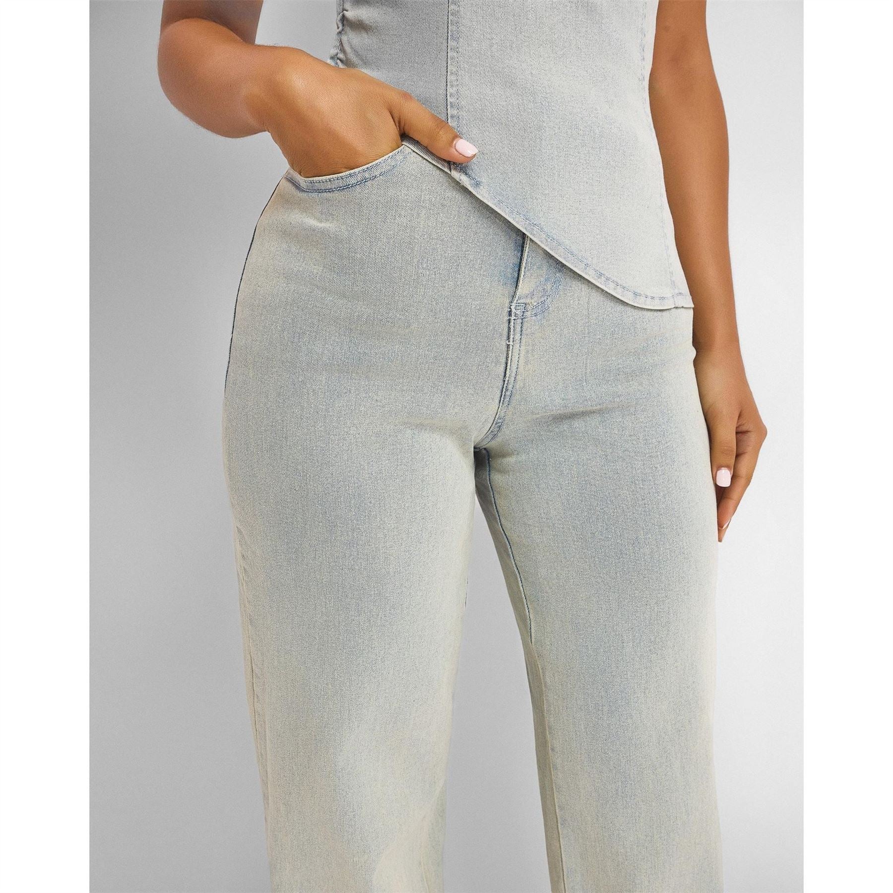 Mars The Label Mika High Rise Straight Leg Jeans