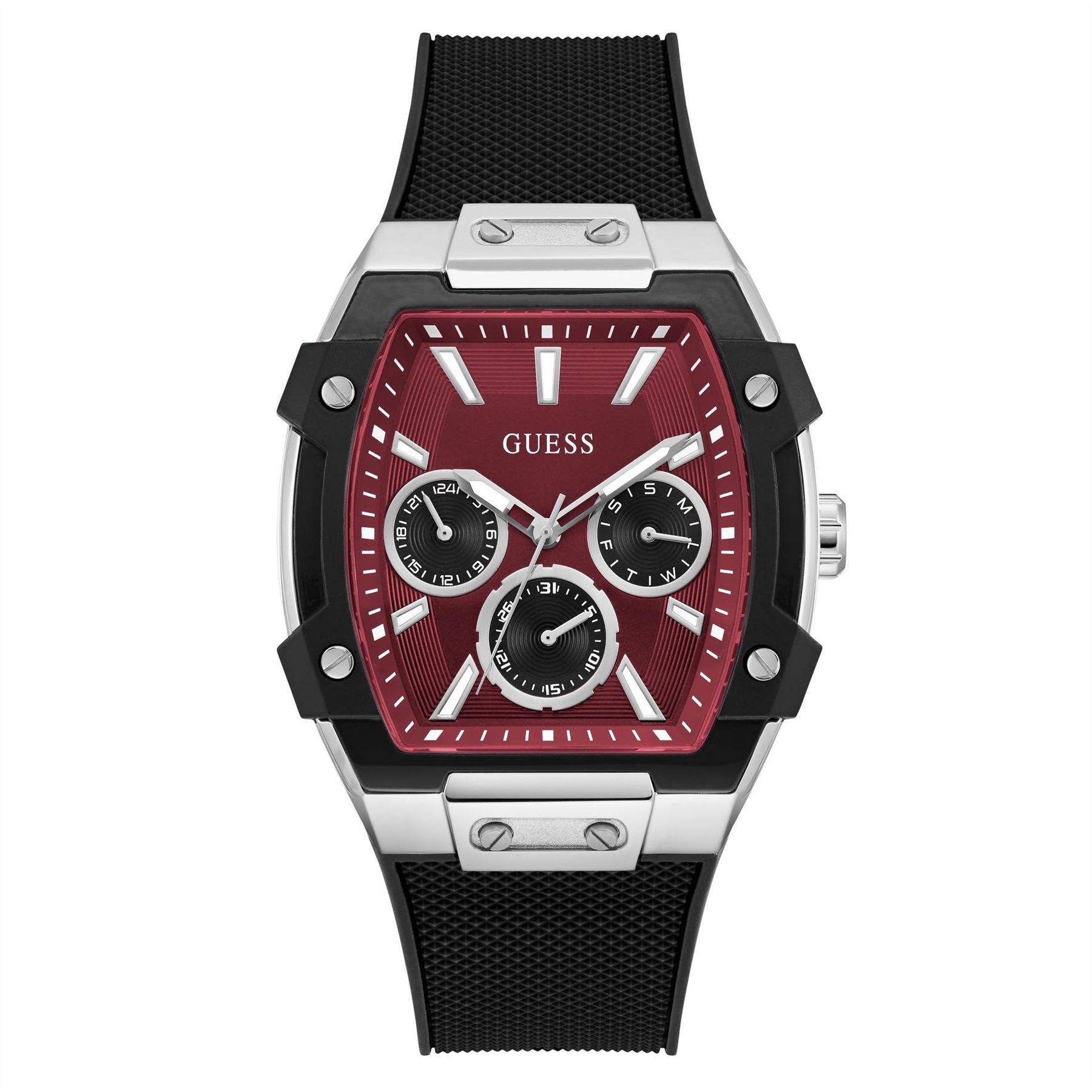 Guess Phoenix Tonneau Stainless Steel Analogue Quartz Watch