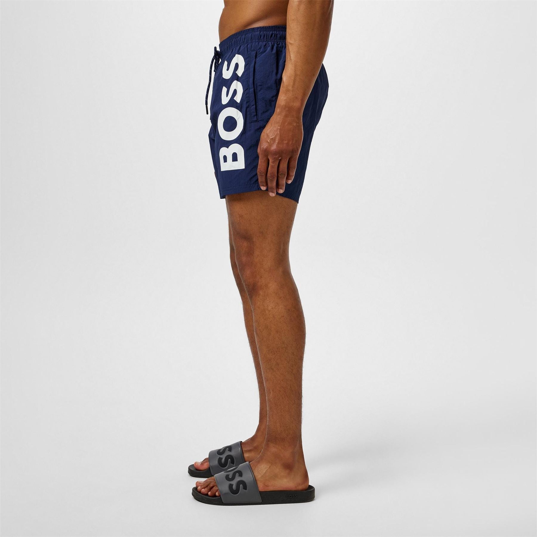 Boss Octopus Swim Shorts With Bold  Branding