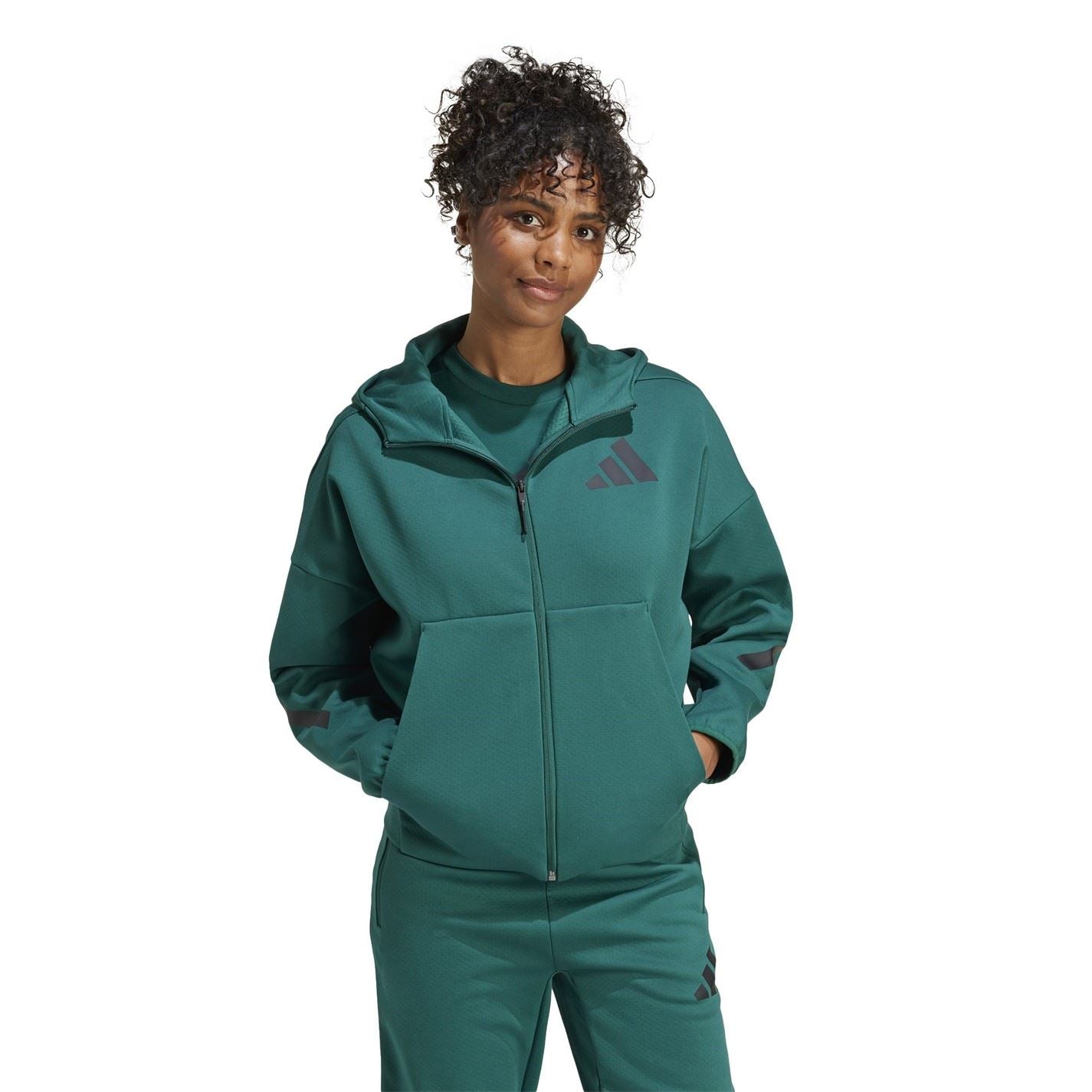 adidas Womens Z.n.e. Full Zip Hoodie