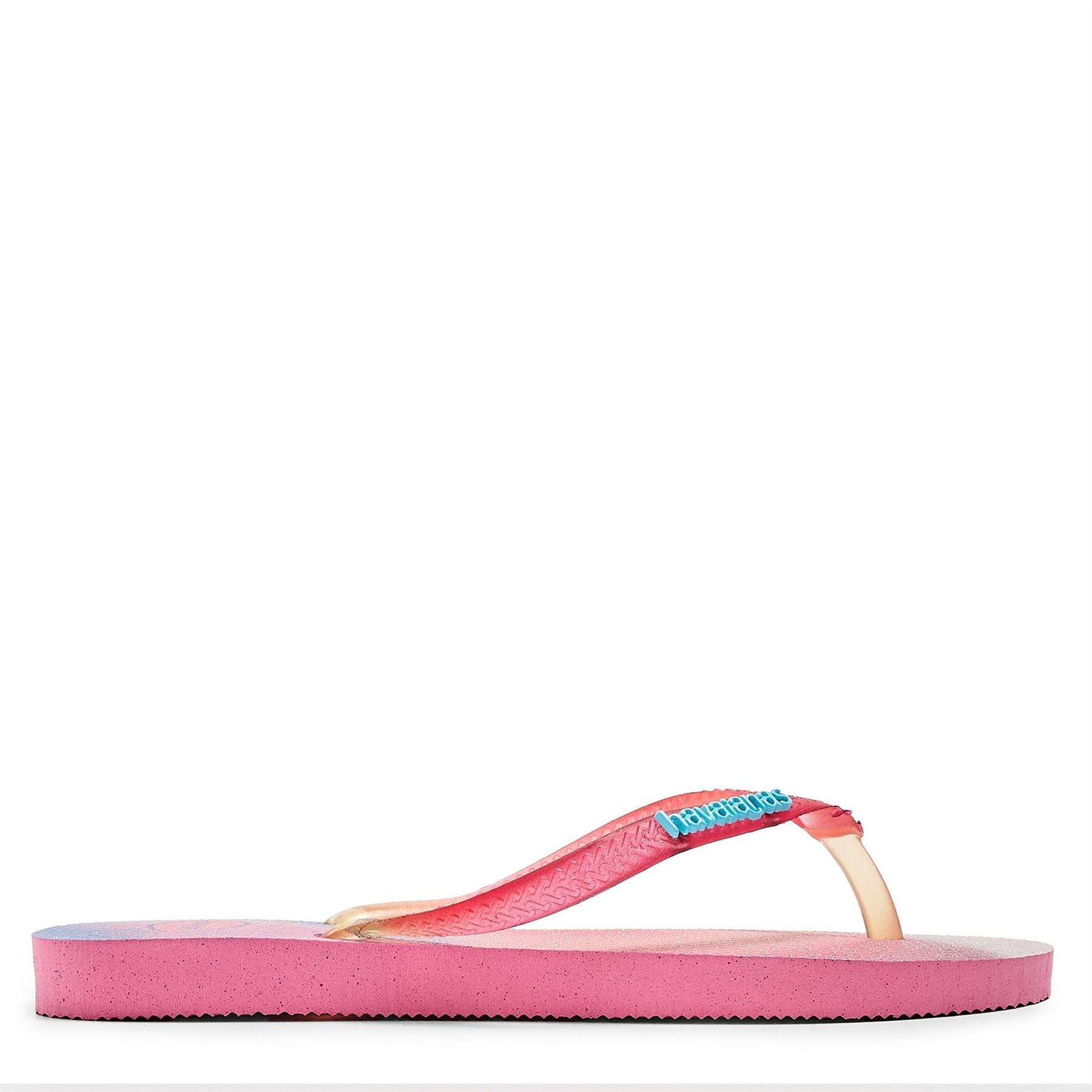 Havaianas Hav. Slim Metallic Rainbow Beige 33 Flip Flops Womens