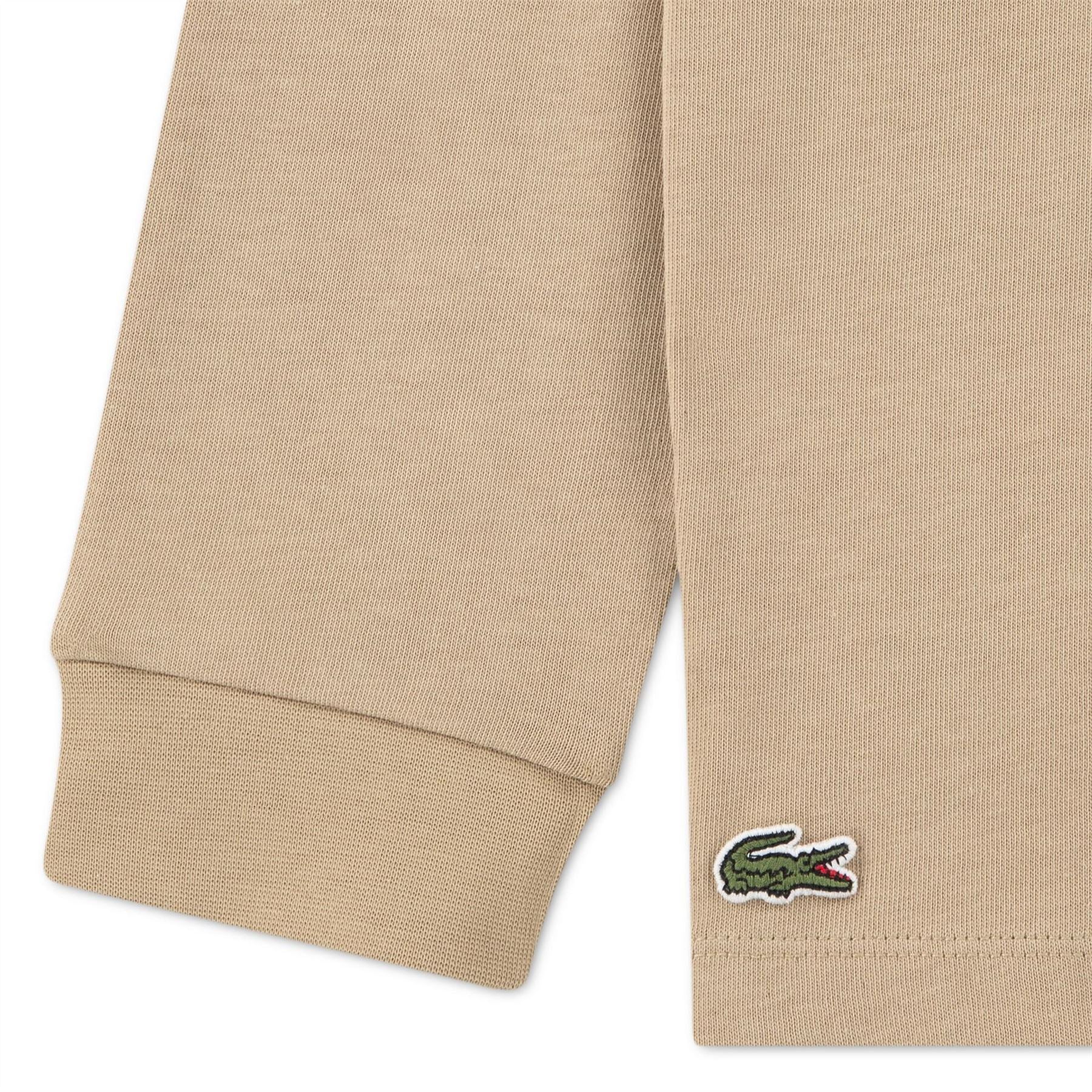Lacoste Stripe Cotton Long Sleeve Rugby Polo