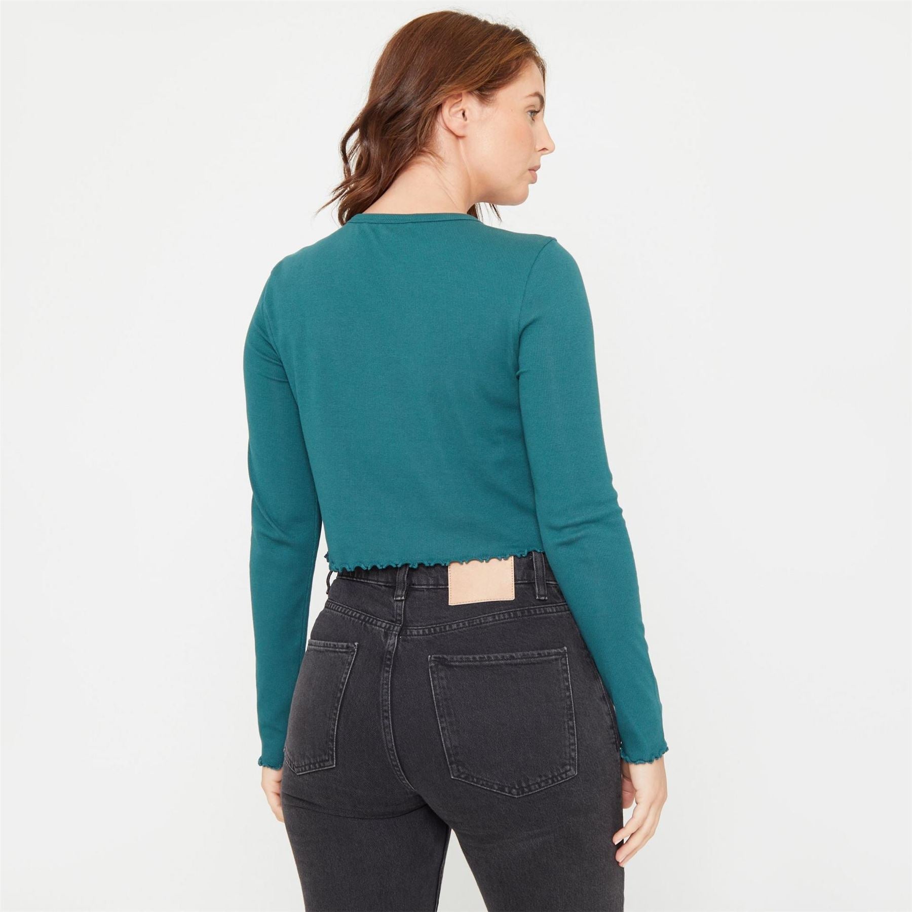 Be You Beyou Rib Long Sleeve Regular Fit T-Shirt