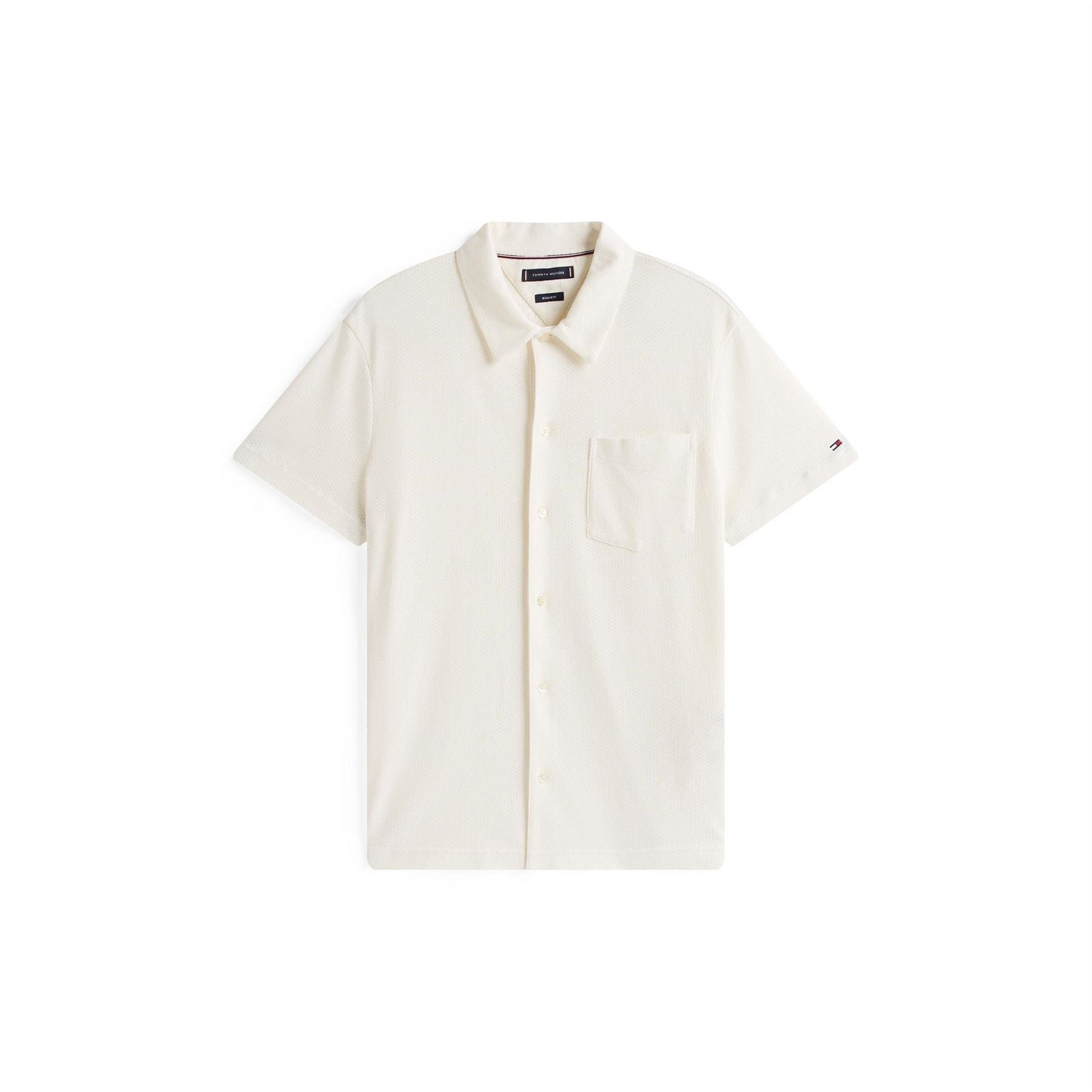 Tommy Hilfiger Waffle Regular Fit Short Sleeve Shirt