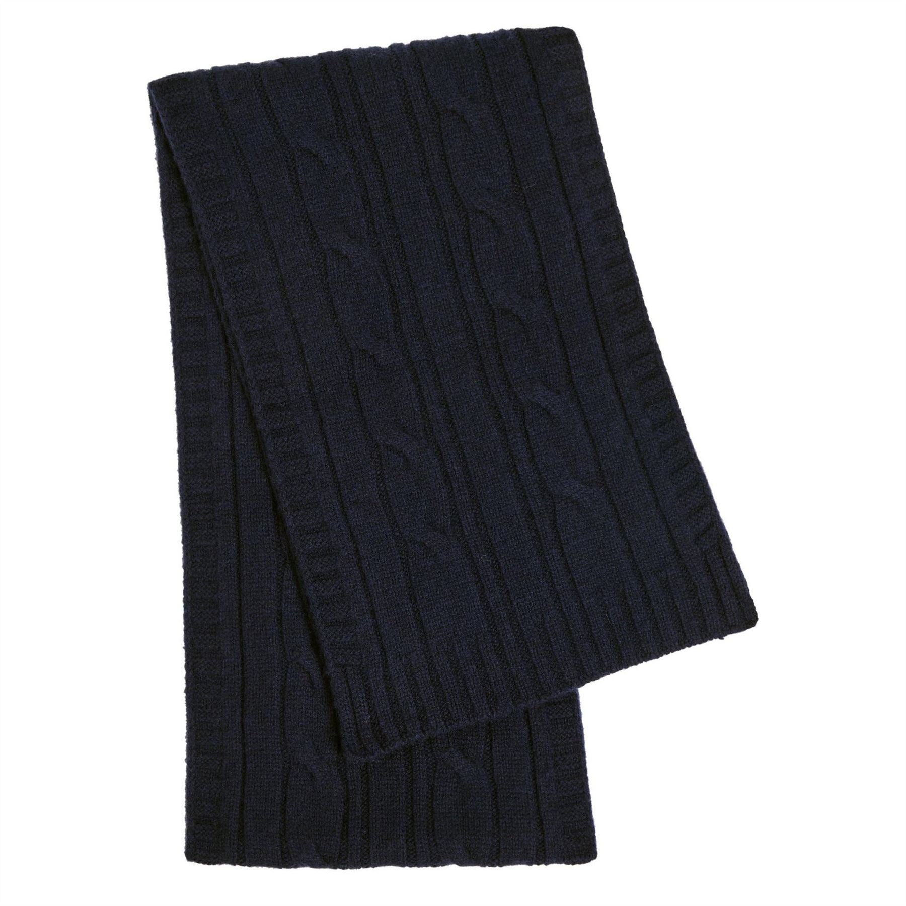 John Smedley Knit Scarf Cable Wooton