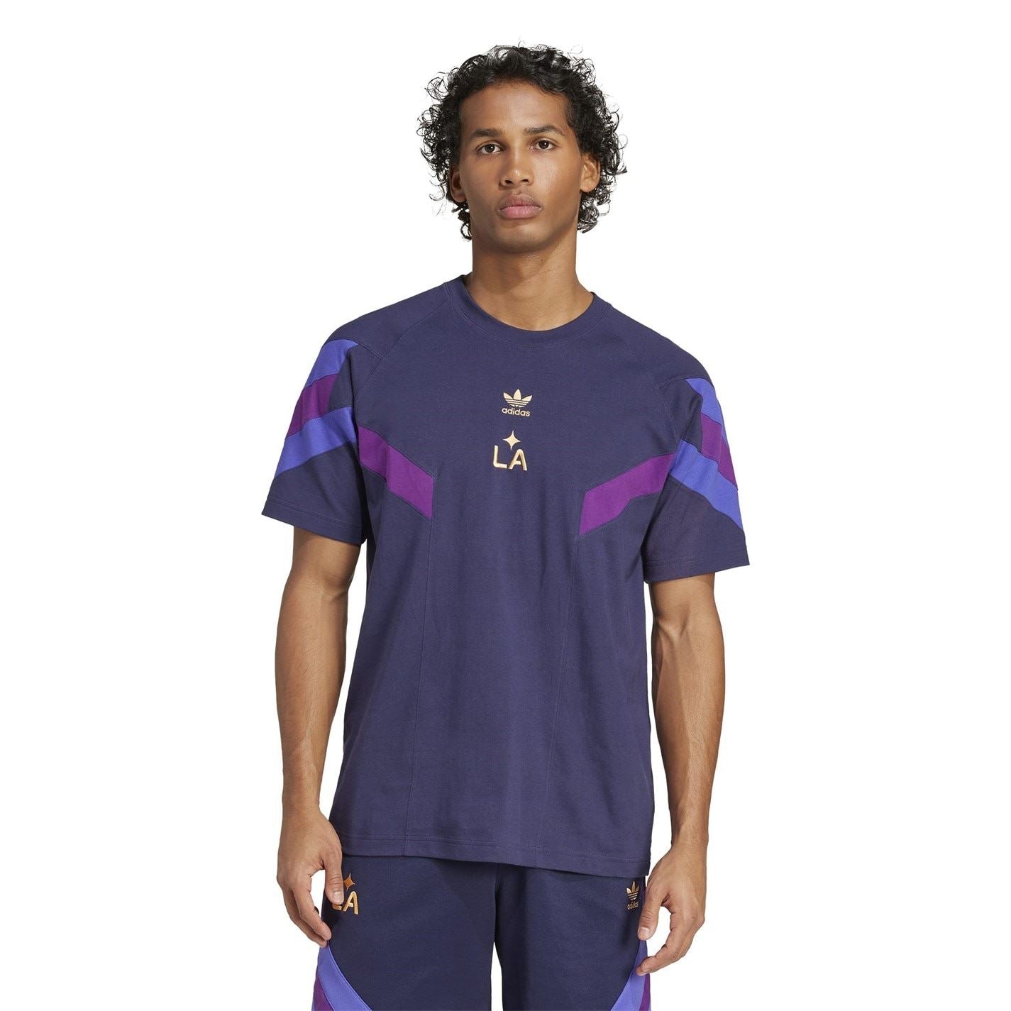 adidas Mens La Galaxy Originals Short Sleeve T-Shirt