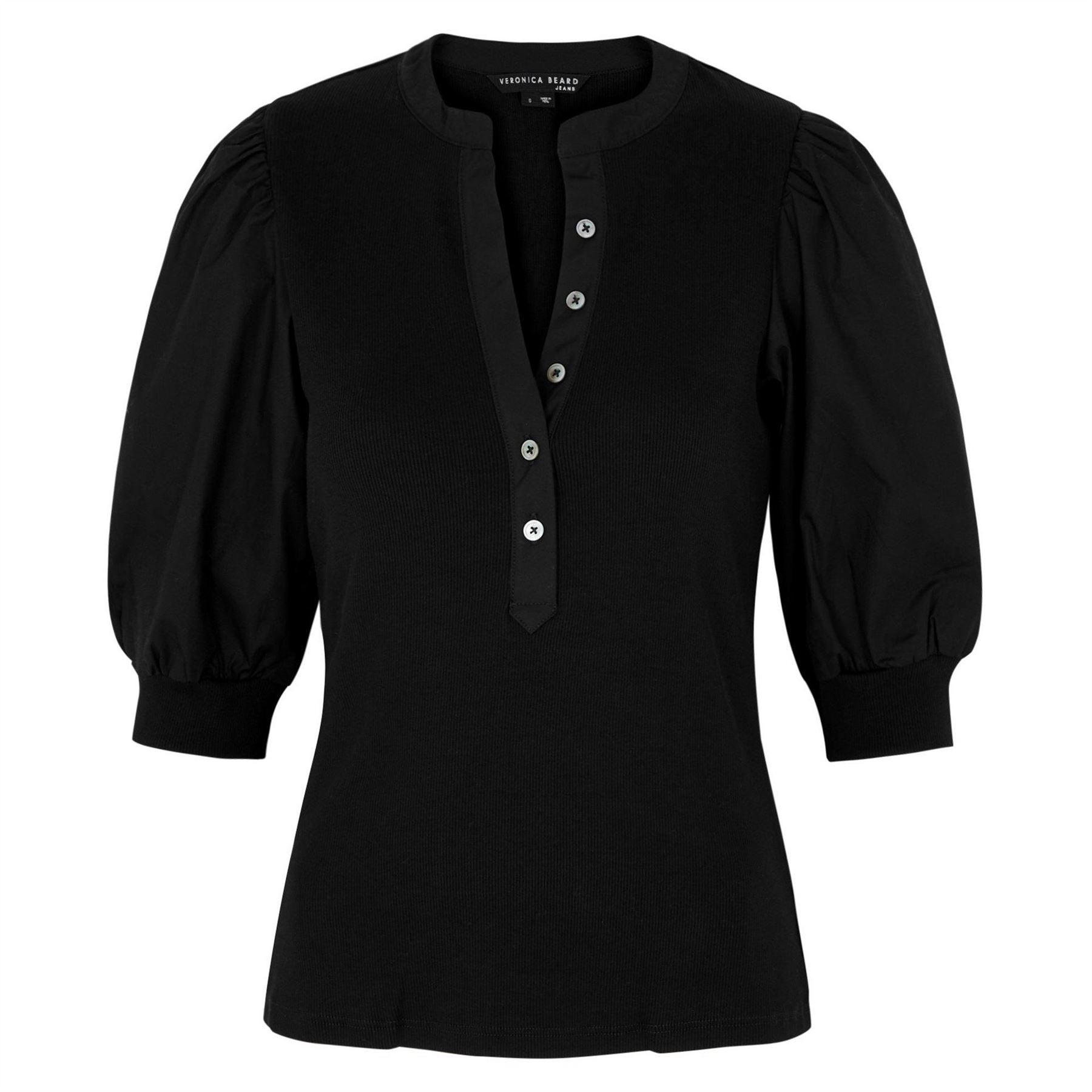 Veronica Beard Ss Coralee Button Top