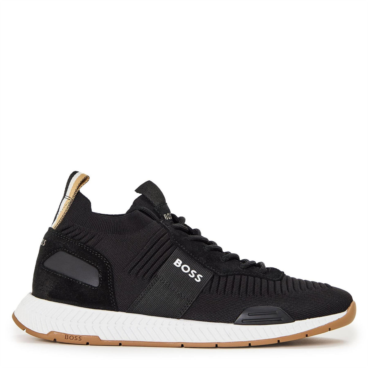 Boss BOSS Titanium Knit Contemporary Run Trainers   Reflective Details