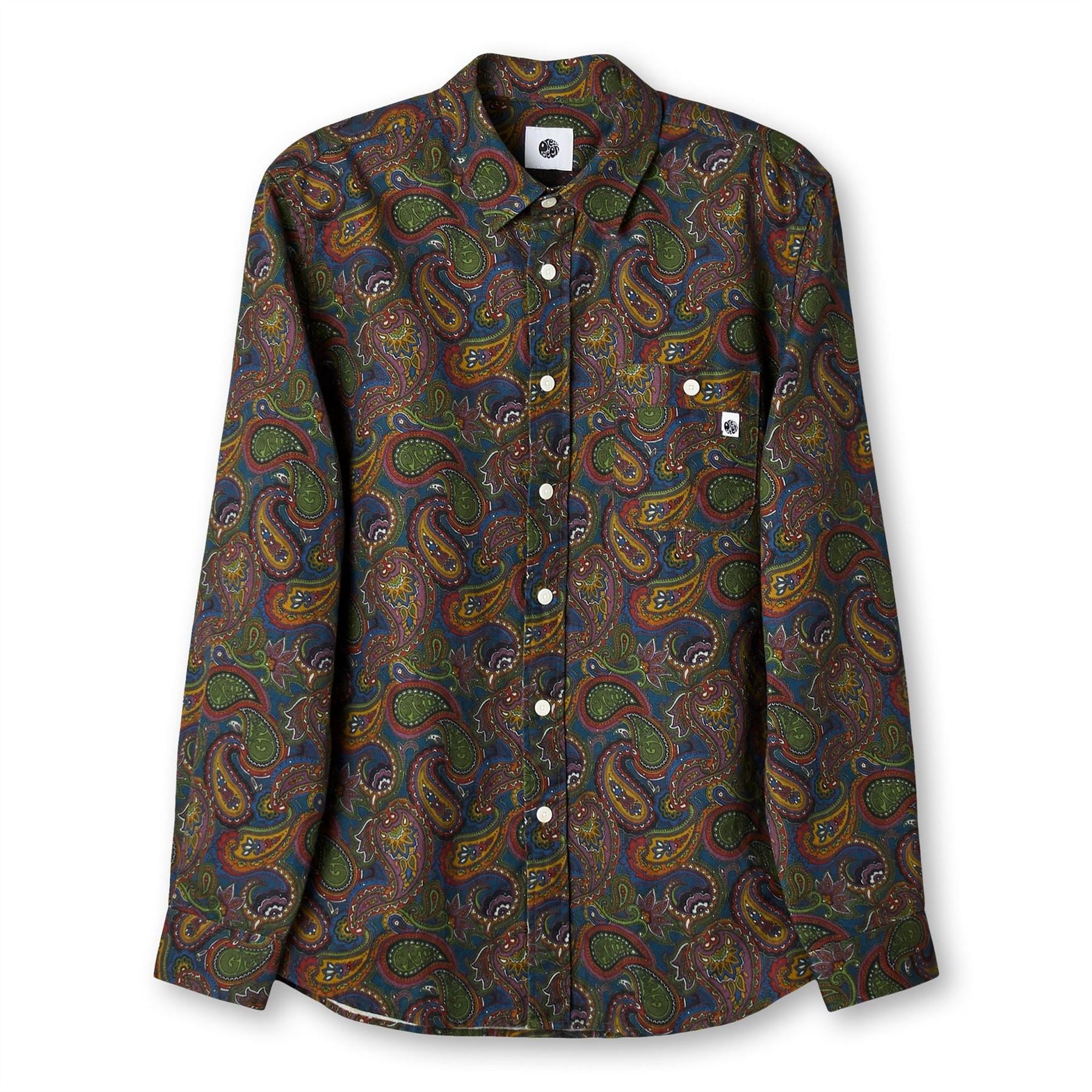 Pretty Green Anniversary Paisley Long Sleeve Patterned Shirt