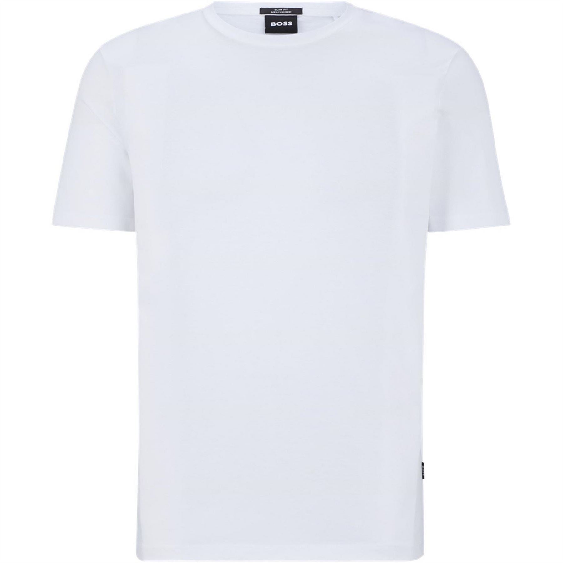 Boss Tessler 150 Black Cotton Short Sleeve Slim Fit T-Shirt