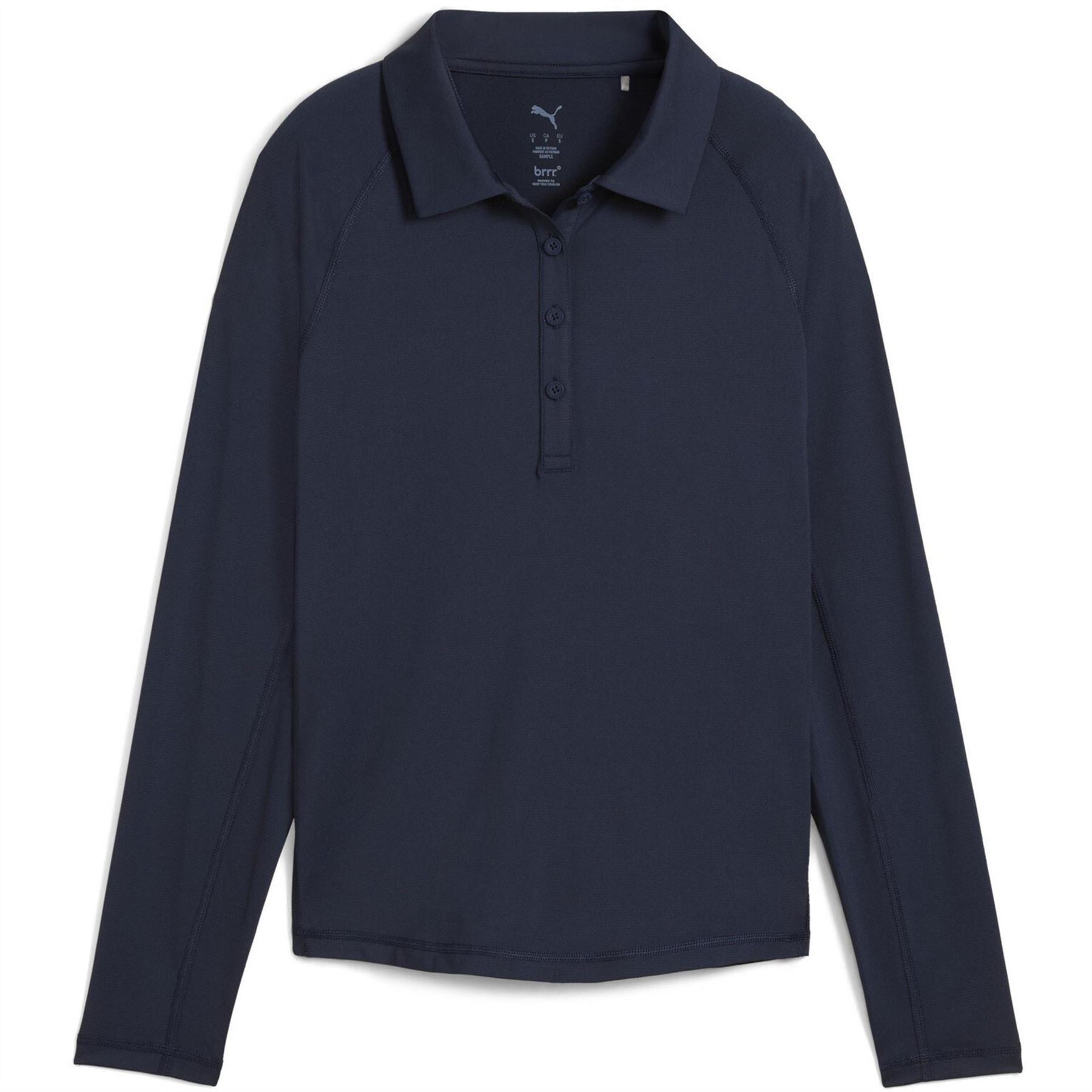 Puma You V Long Sleeve Performance Polo Shirt