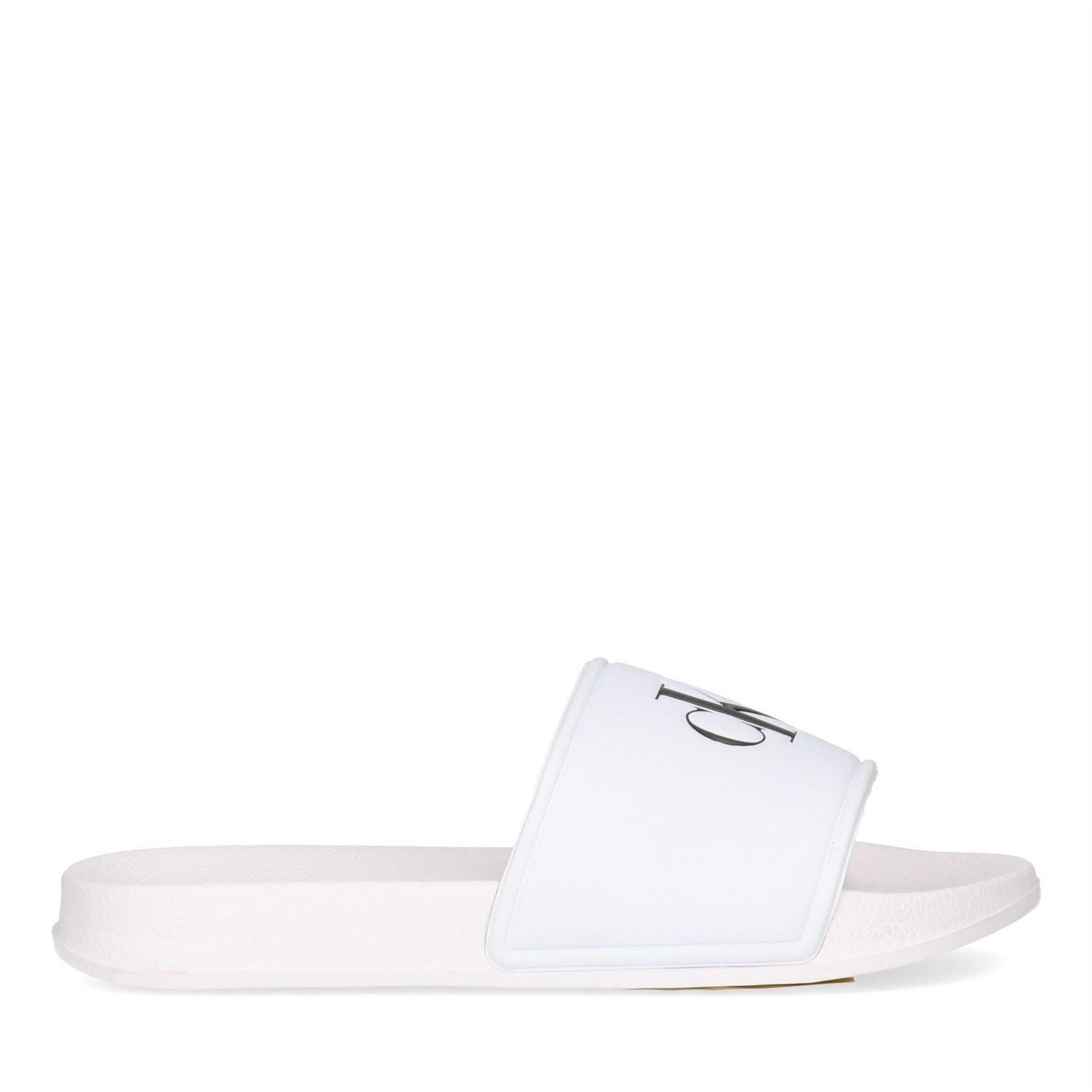 Calvin Klein Jeans Junior Open Toe Logo Print Slides