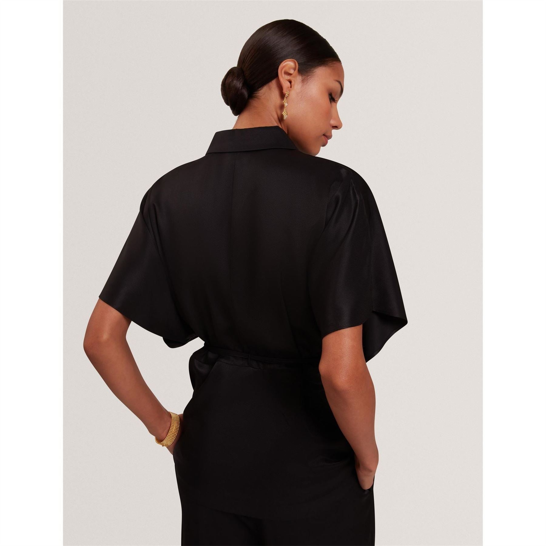 Ted Baker Collared Neck Short Sleeve Tunic Shirt