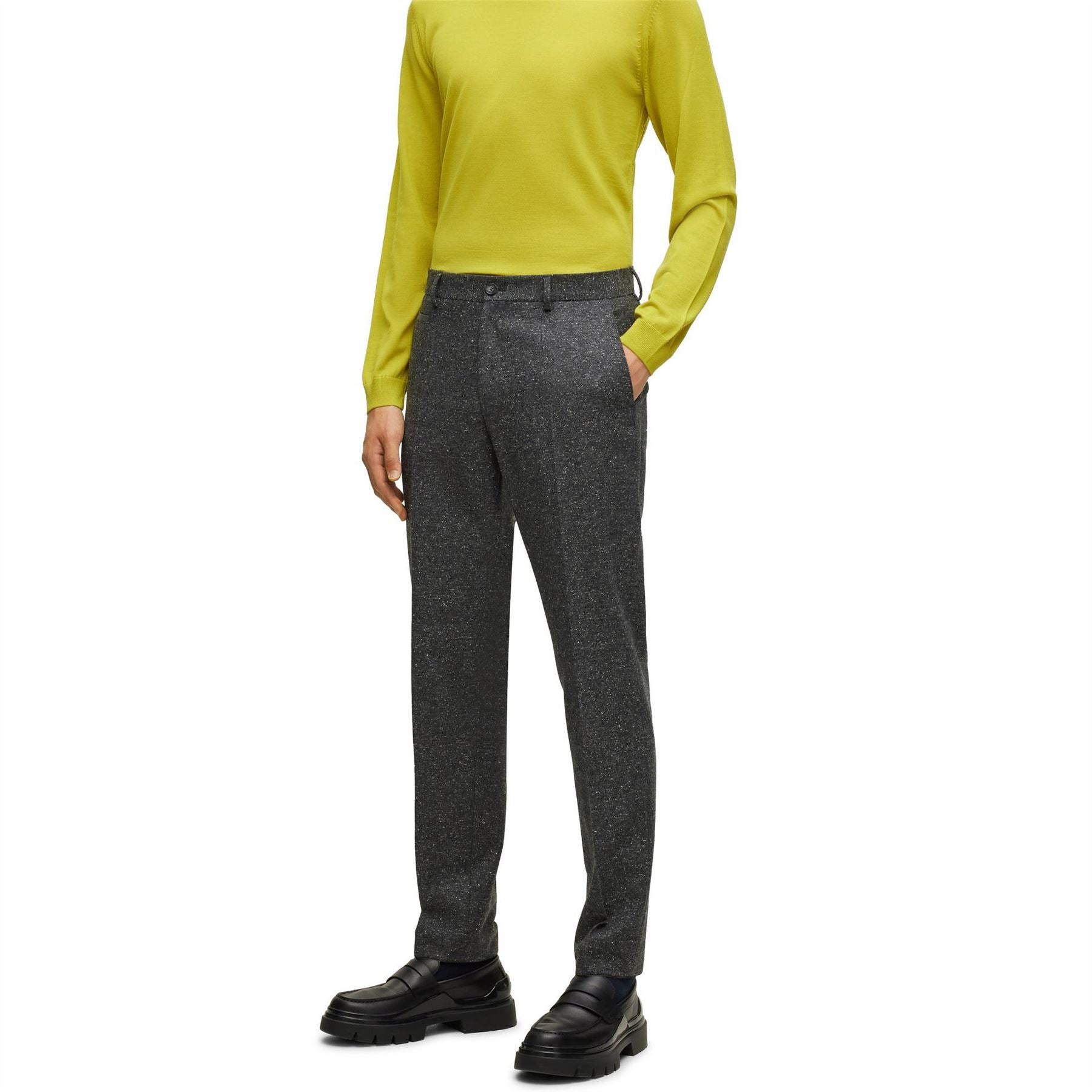 Boss H Genius Textured Slim Trousers