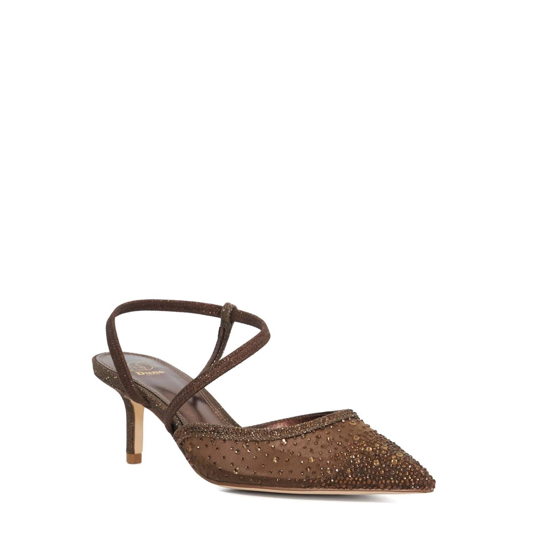 Dune London Chasing Low Heel Slip On Stiletto Court Shoes