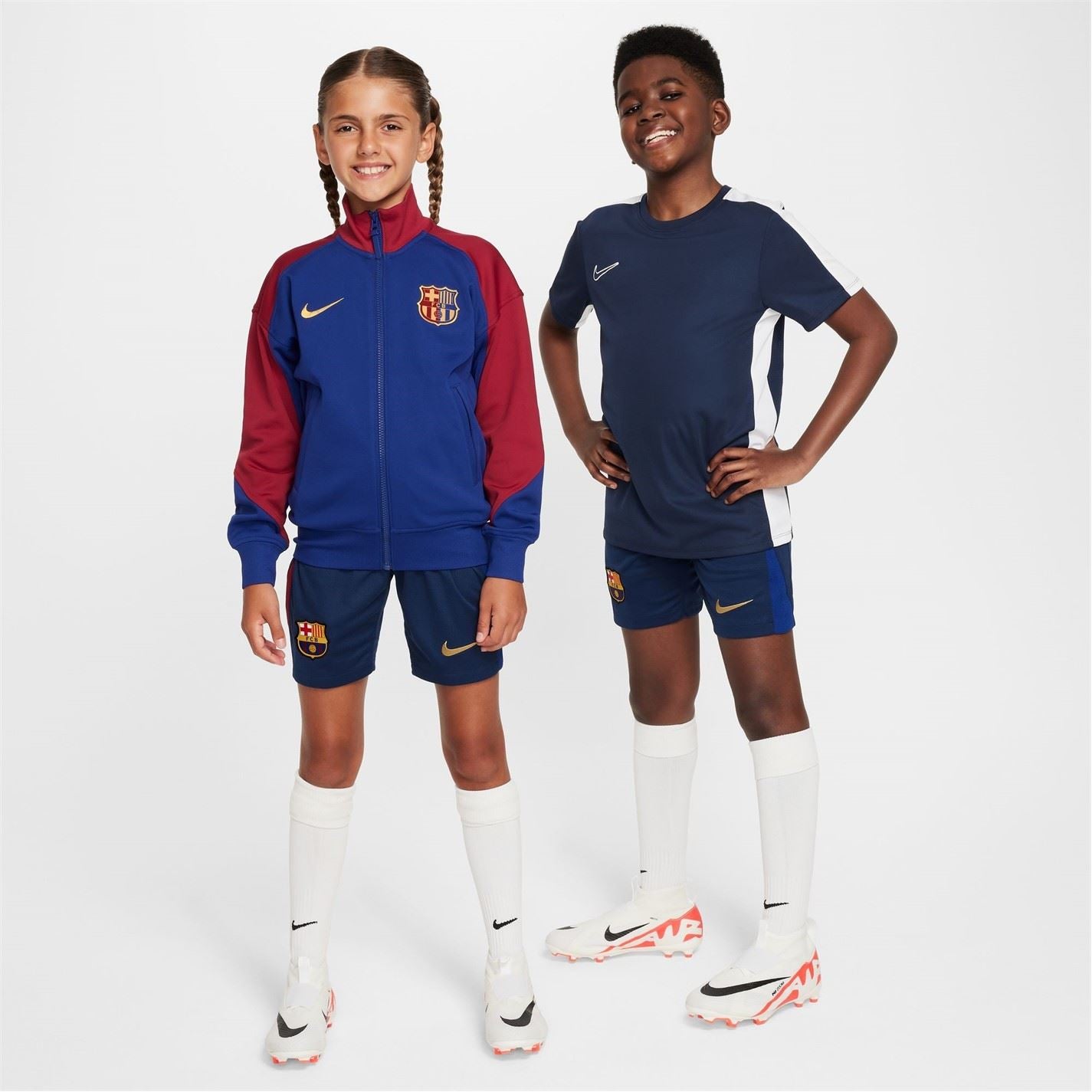 Nike Barcelona Home Shorts 2024 2025 Juniors