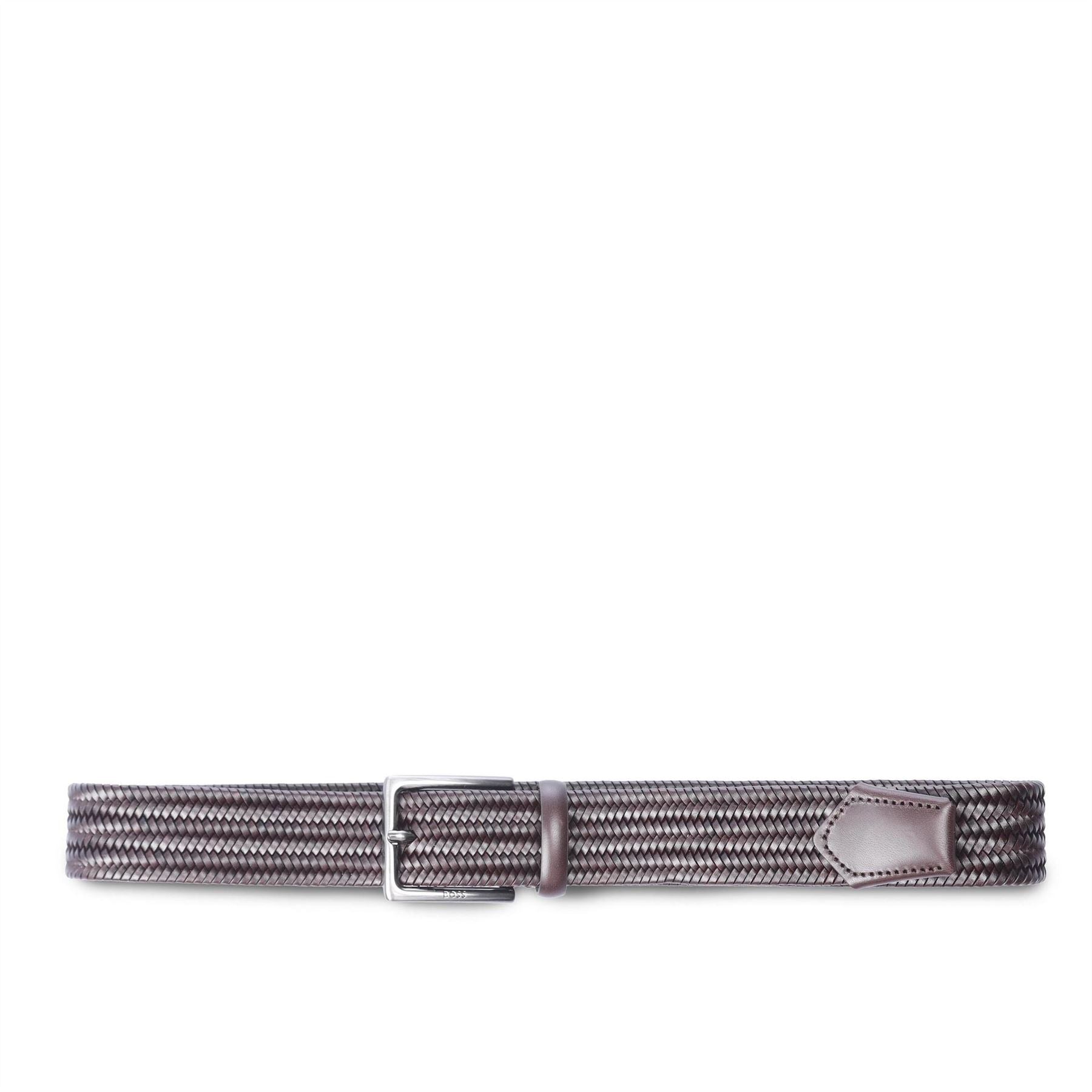 Boss Woven Leather Belt