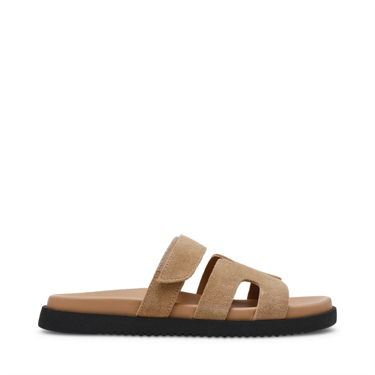 Steve Madden Textured Open Toe Slide Sandals
