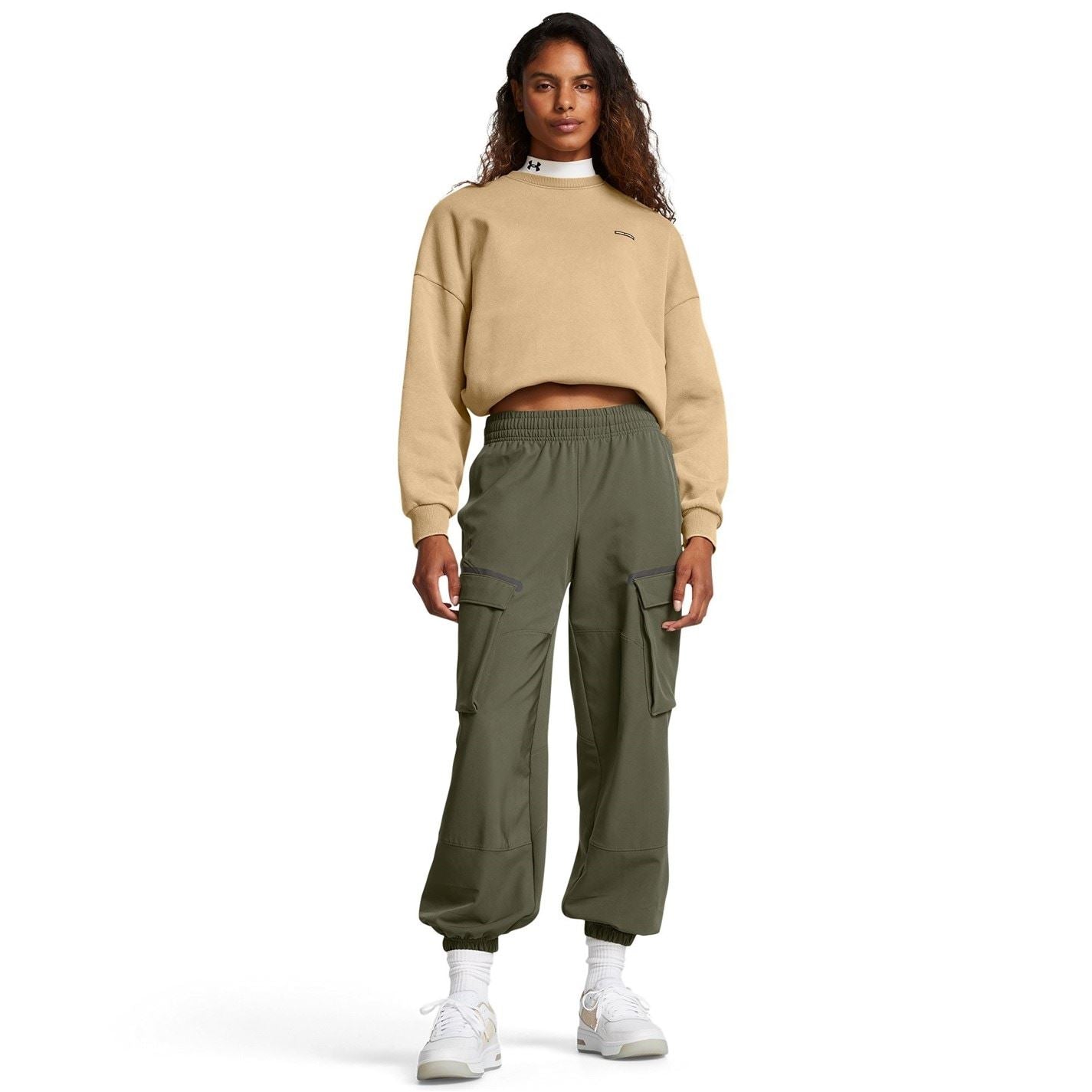 Under Armour Icon Crew Neck Ribbed Collar Long Sleeve Sweatshirt
