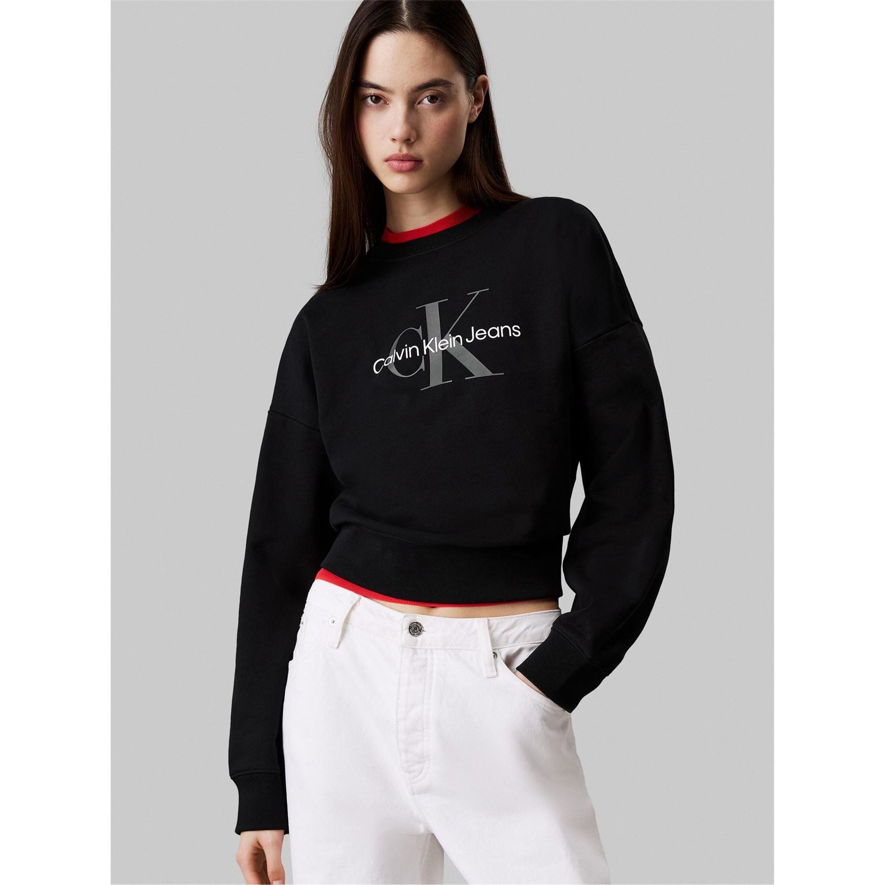 Calvin Klein Jeans Crew Neck Long Sleeve Sweatshirt