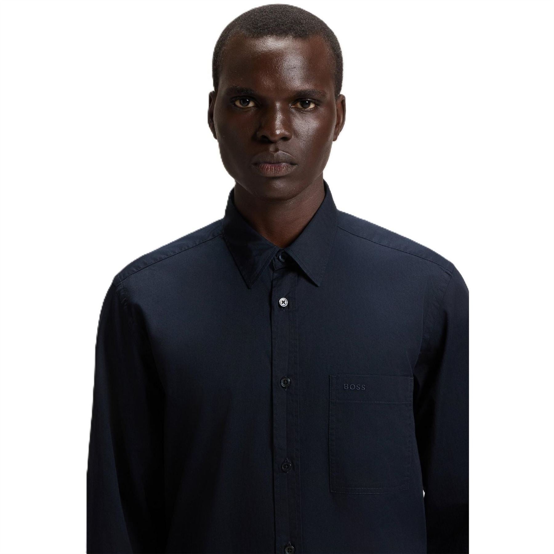 Boss Liam Collared Neck Long Sleeve Oxford Shirt