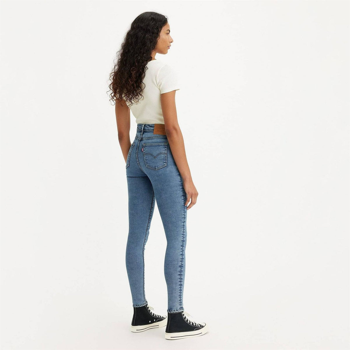Levis 721 High Rise Cotton Stretch Skinny Jeans