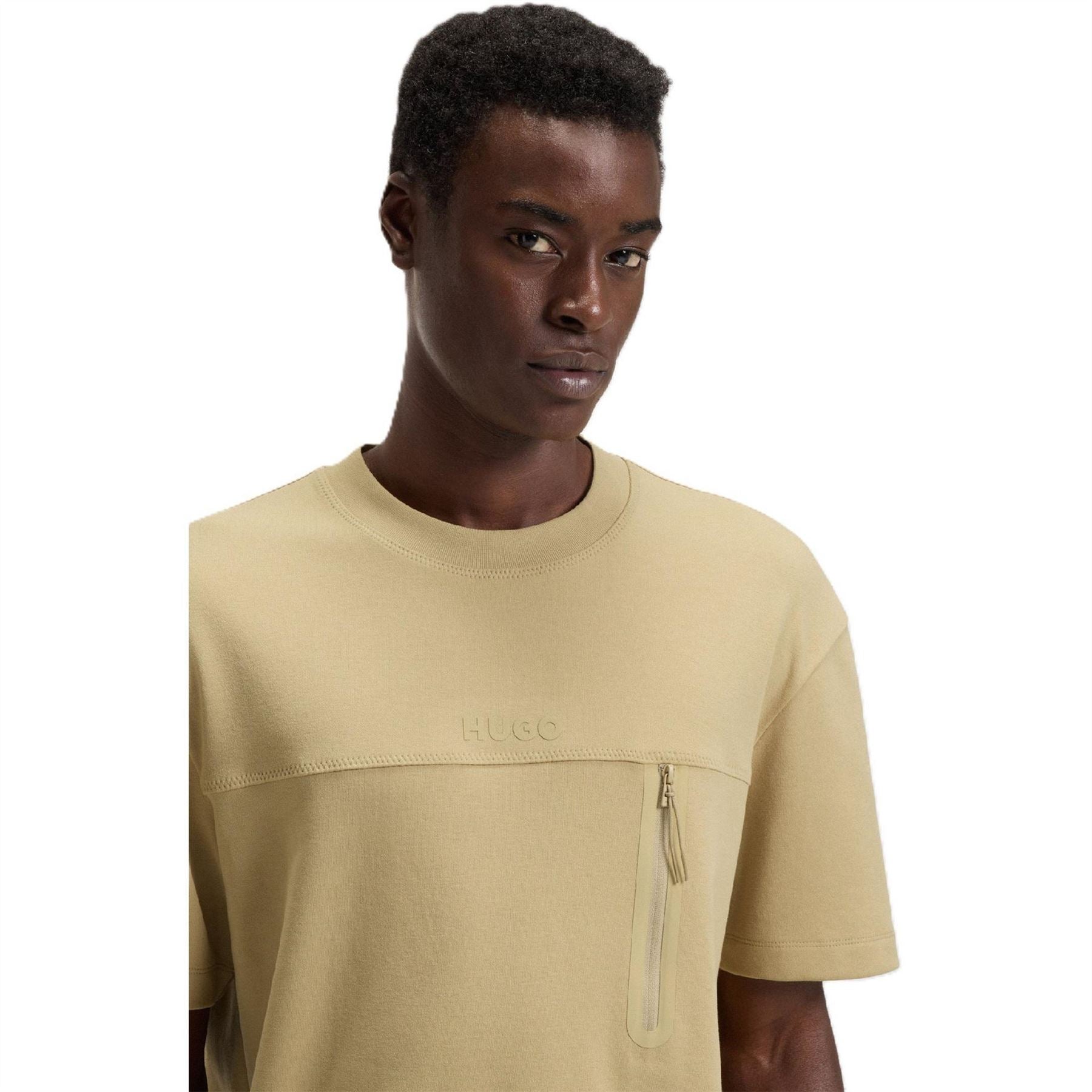 Hugo Crew Neck Drop Shoulder Short Sleeve T-Shirt
