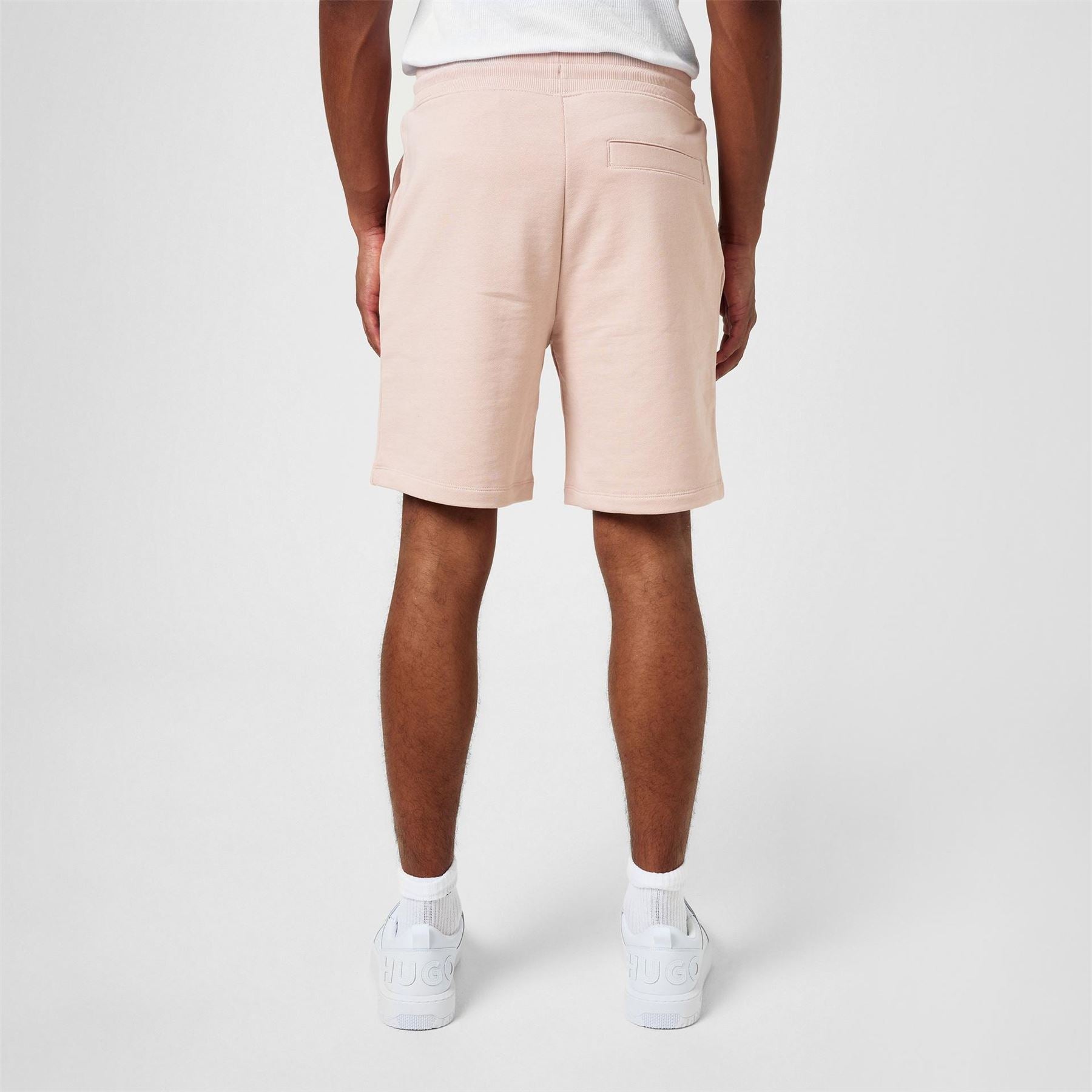 Hugo HUGO Jogger Fleece Shorts with Logo Detail   Soft Cotton Blend Jersey