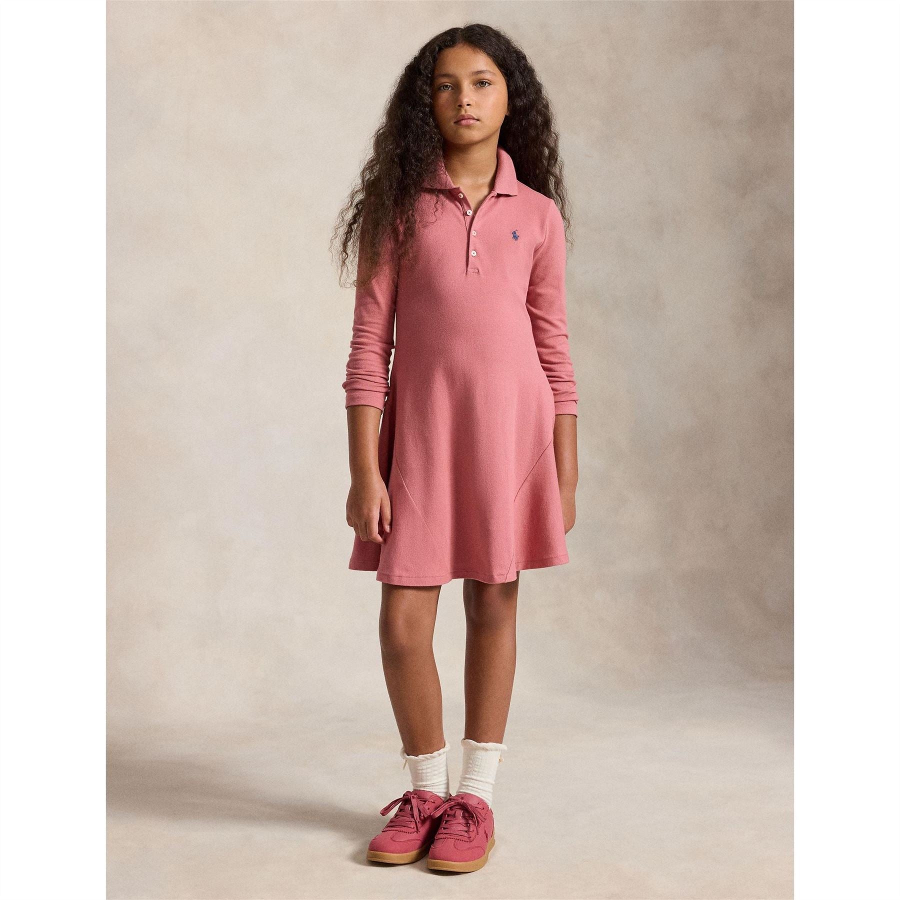 Polo Ralph Lauren Ls Polo Dress Jn64
