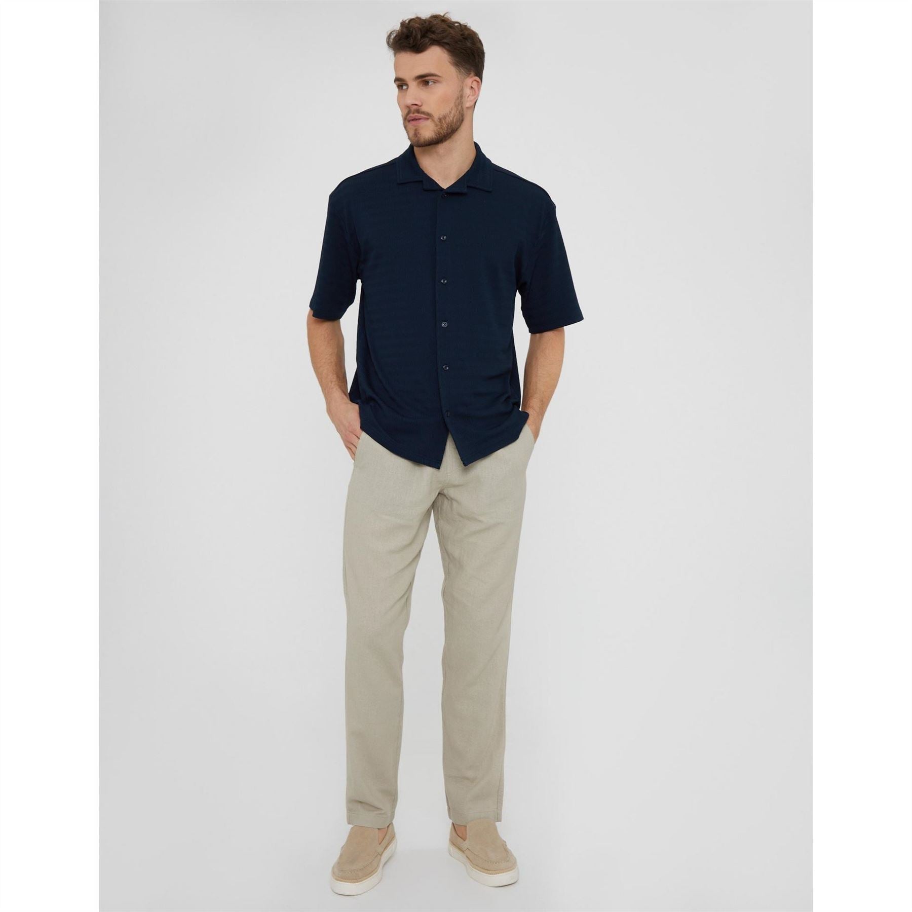 Threadbare Drewrea Relaxed Fit Short Sleeve Shirt