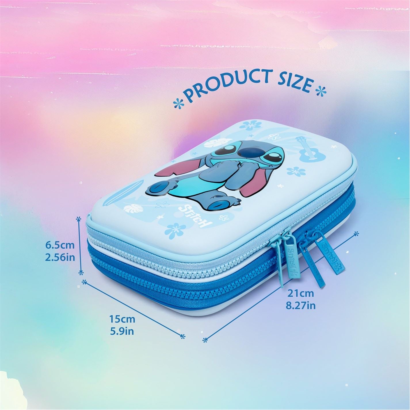 Character Pencil Case Stich Elsa Spiderman